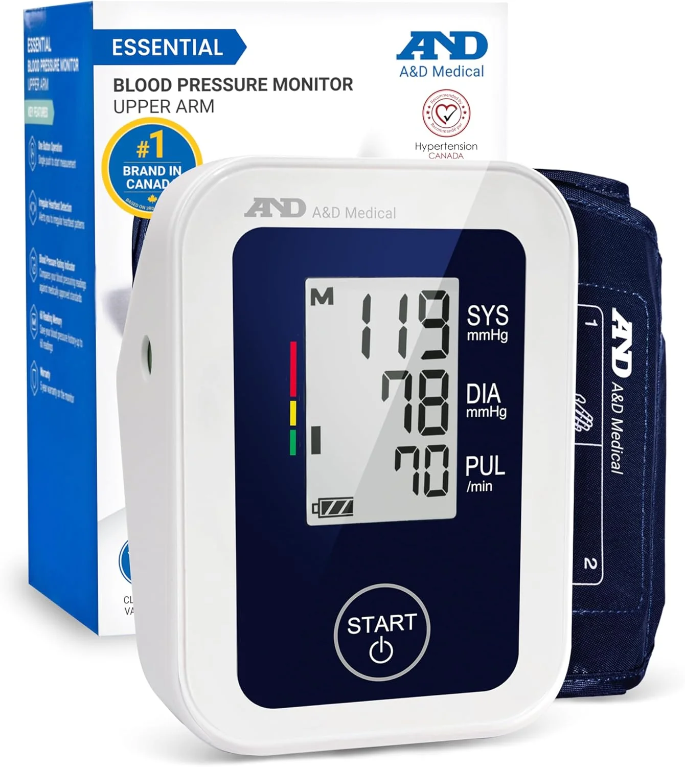 A&D Medical Blood Pressure Monitor – Clinically Validated – Sealed in Box