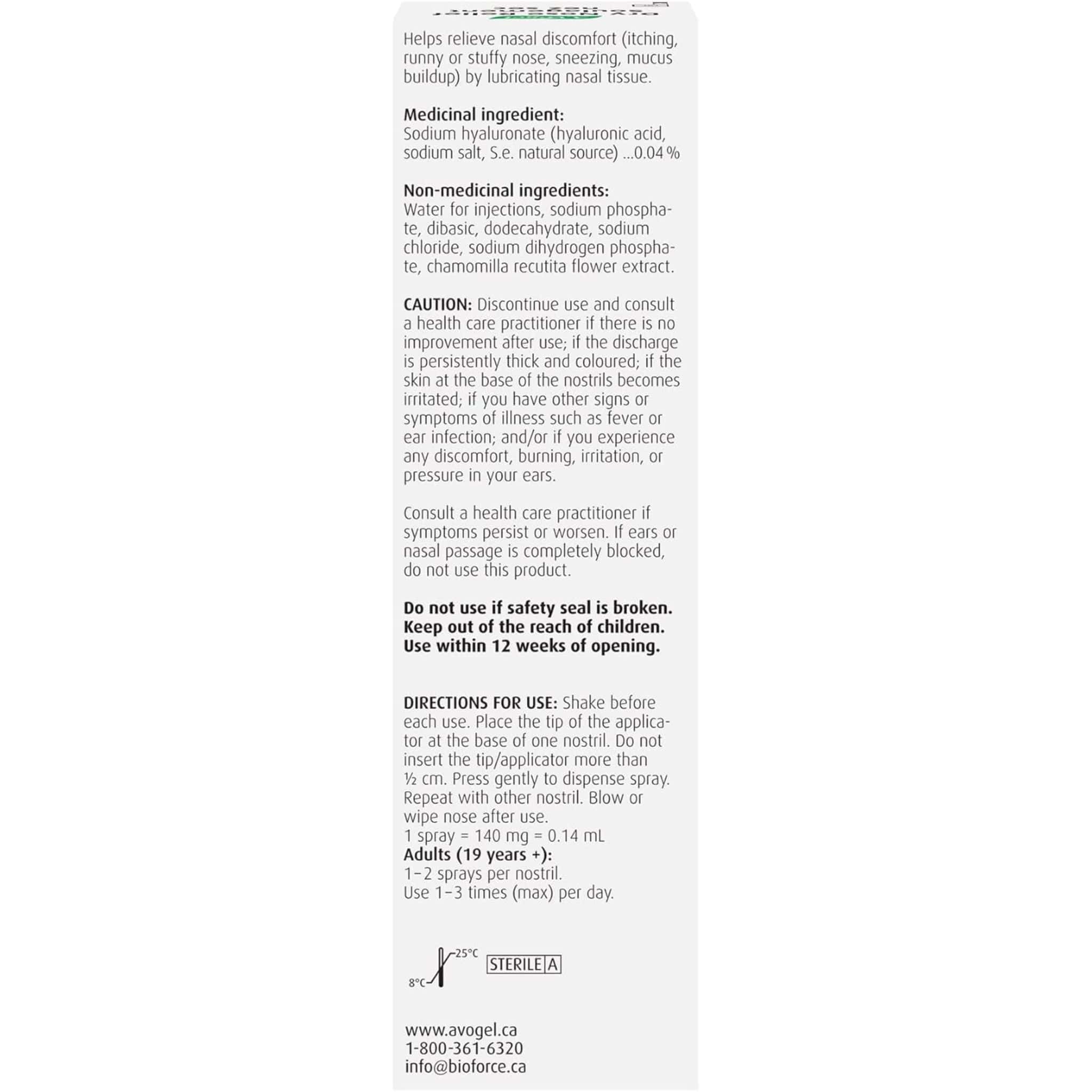 A. Vogel Dry Nose Relief Nasal Spray (Hydrates and soothes), 15ml - Image 3