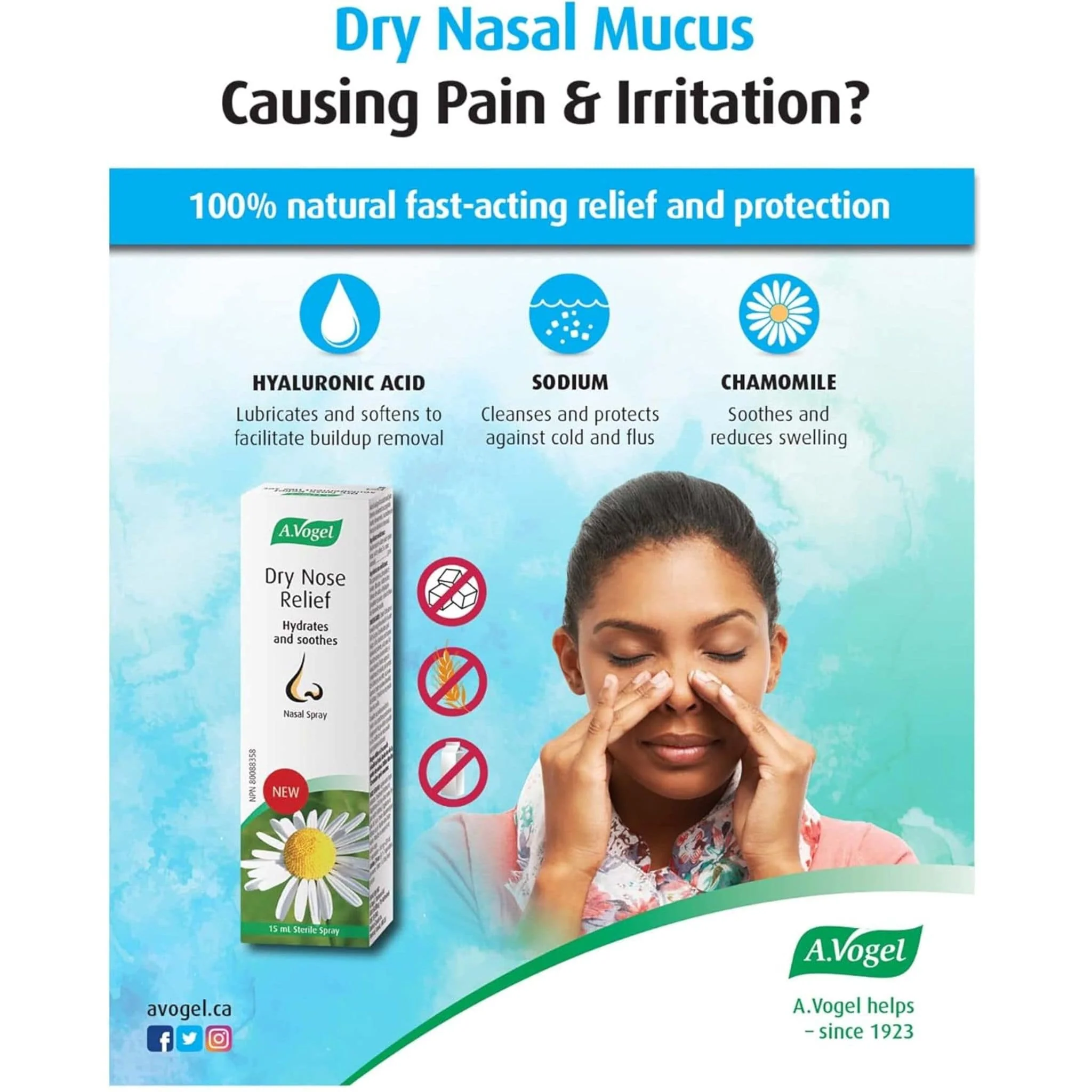 A. Vogel Dry Nose Relief Nasal Spray (Hydrates and soothes), 15ml - Image 5