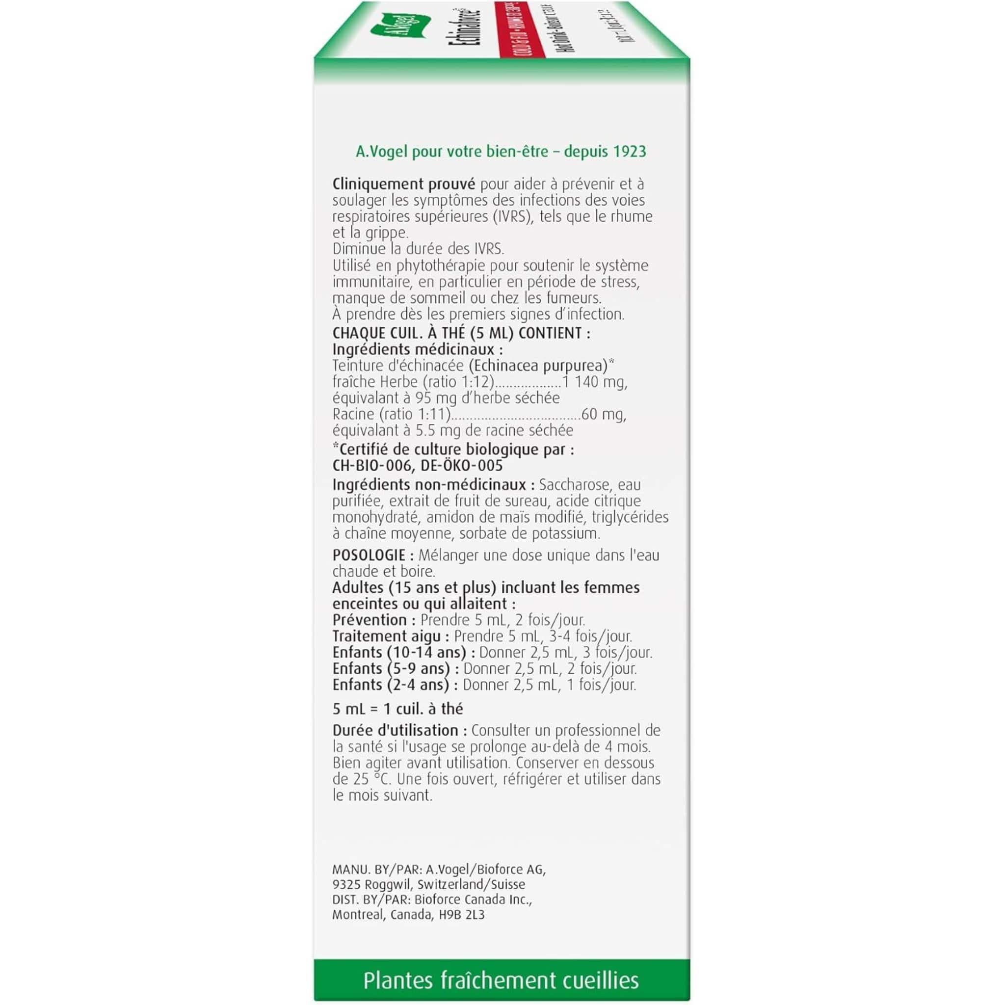 A. Vogel Echinaforce Extra Strength (Hot Drink), 100ml - Image 4