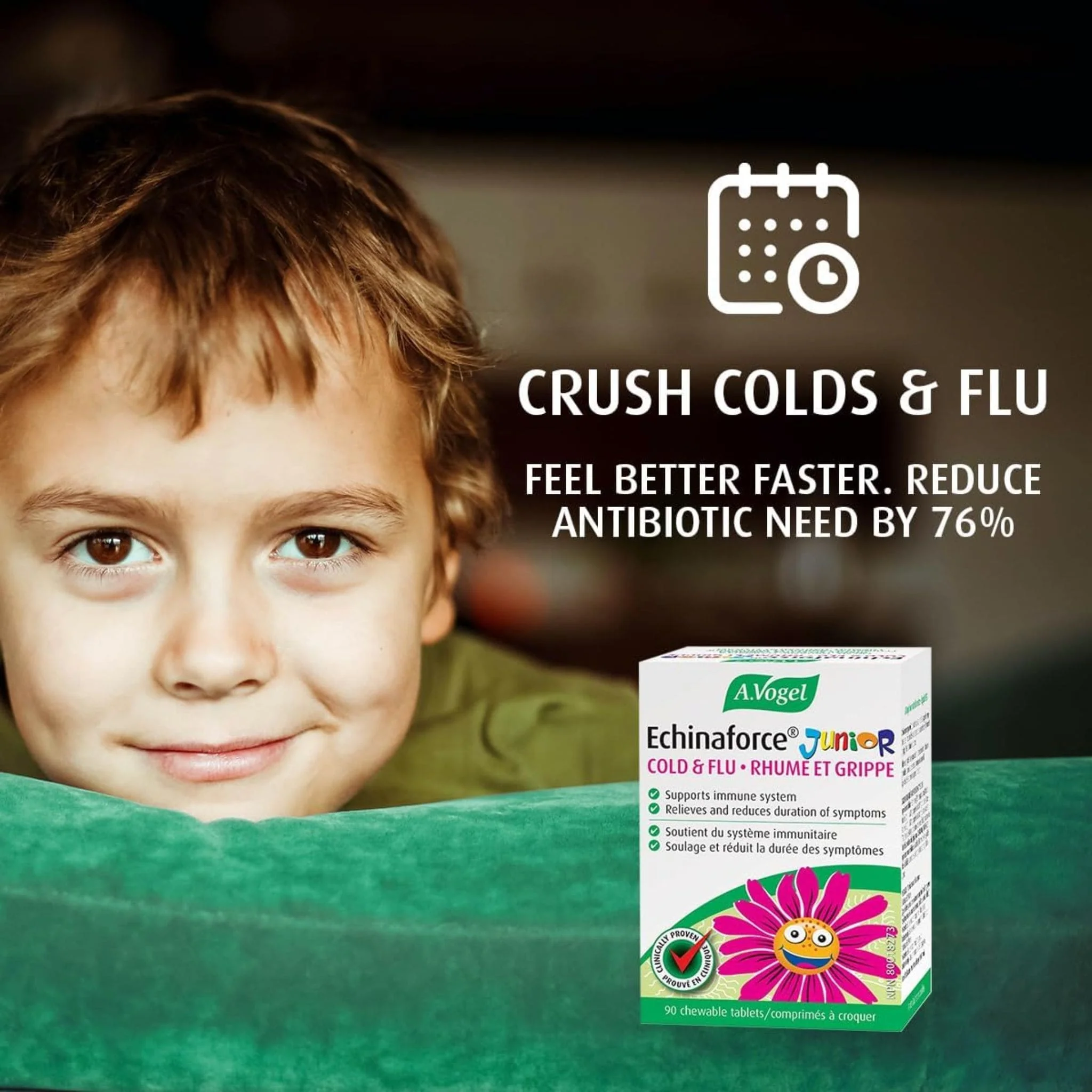 A. Vogel Echinaforce Junior Echinacea, Cold and Flu Prevention and Treatment for Kids, Chewable/Dissolving Tablets - Image 5