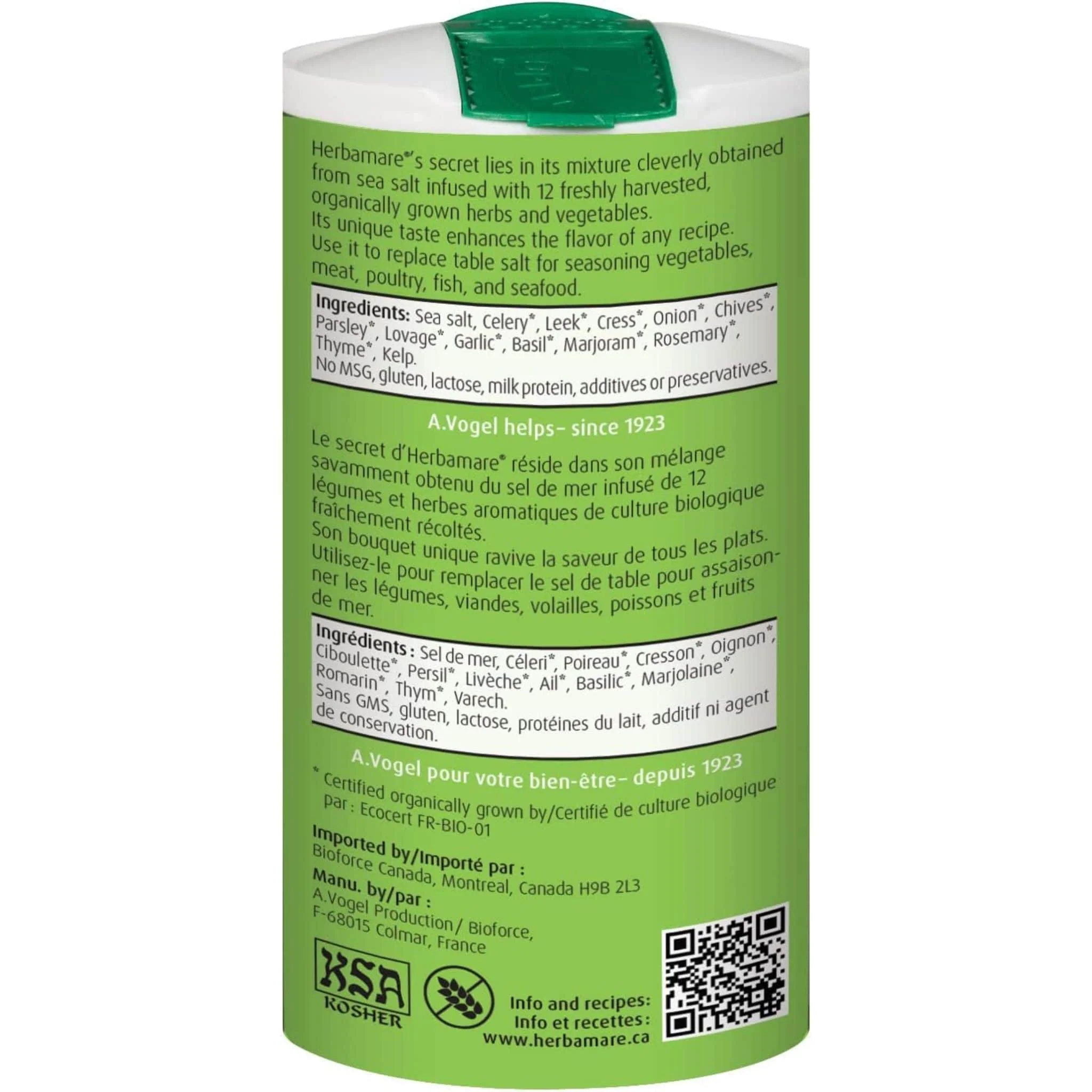 A. Vogel Herbamare Original  Organic Herbed Sea Salt, 250g - Image 2