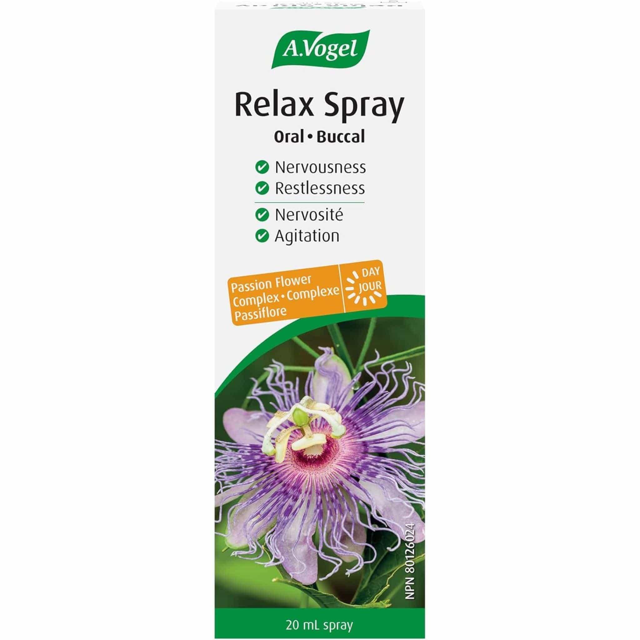 A. Vogel Relax Oral Spray, Relieve Feelings of Restlessness and Stress, 20ml