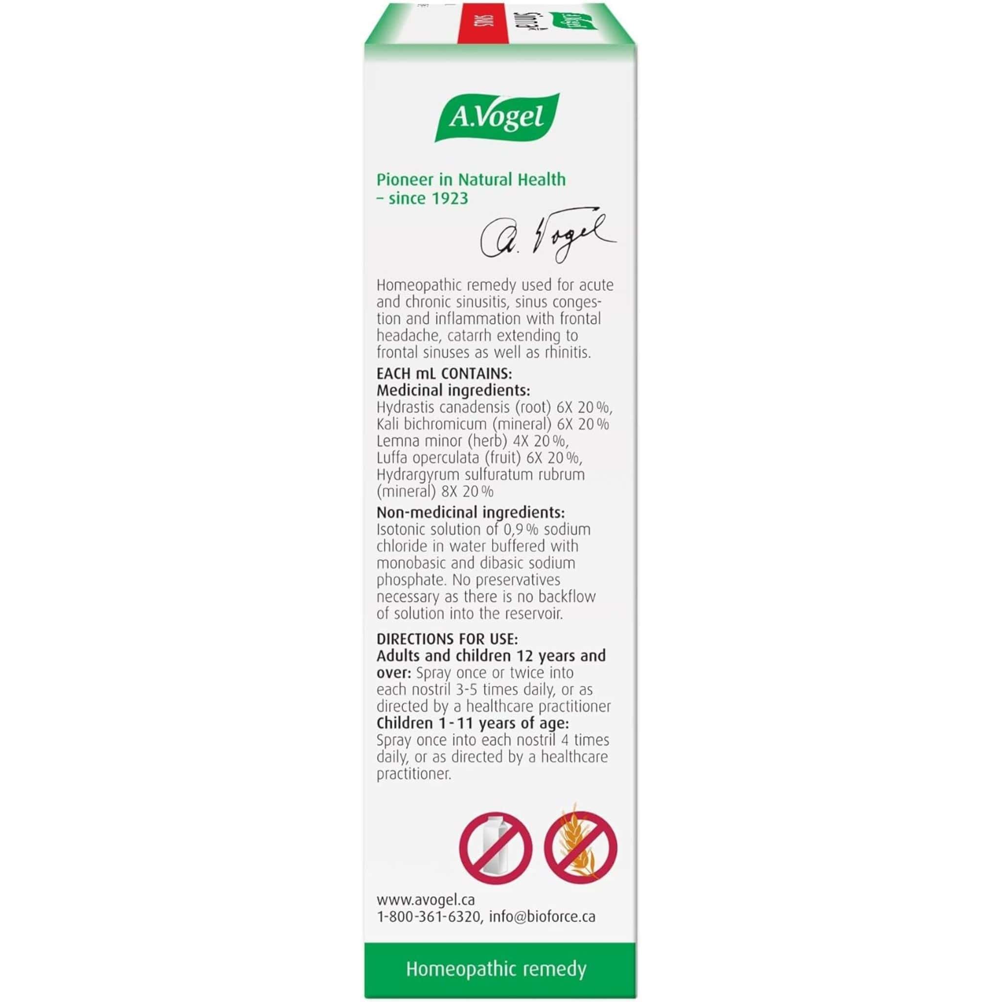 A. Vogel Sinna Nasal Spray, 20ml - Image 3