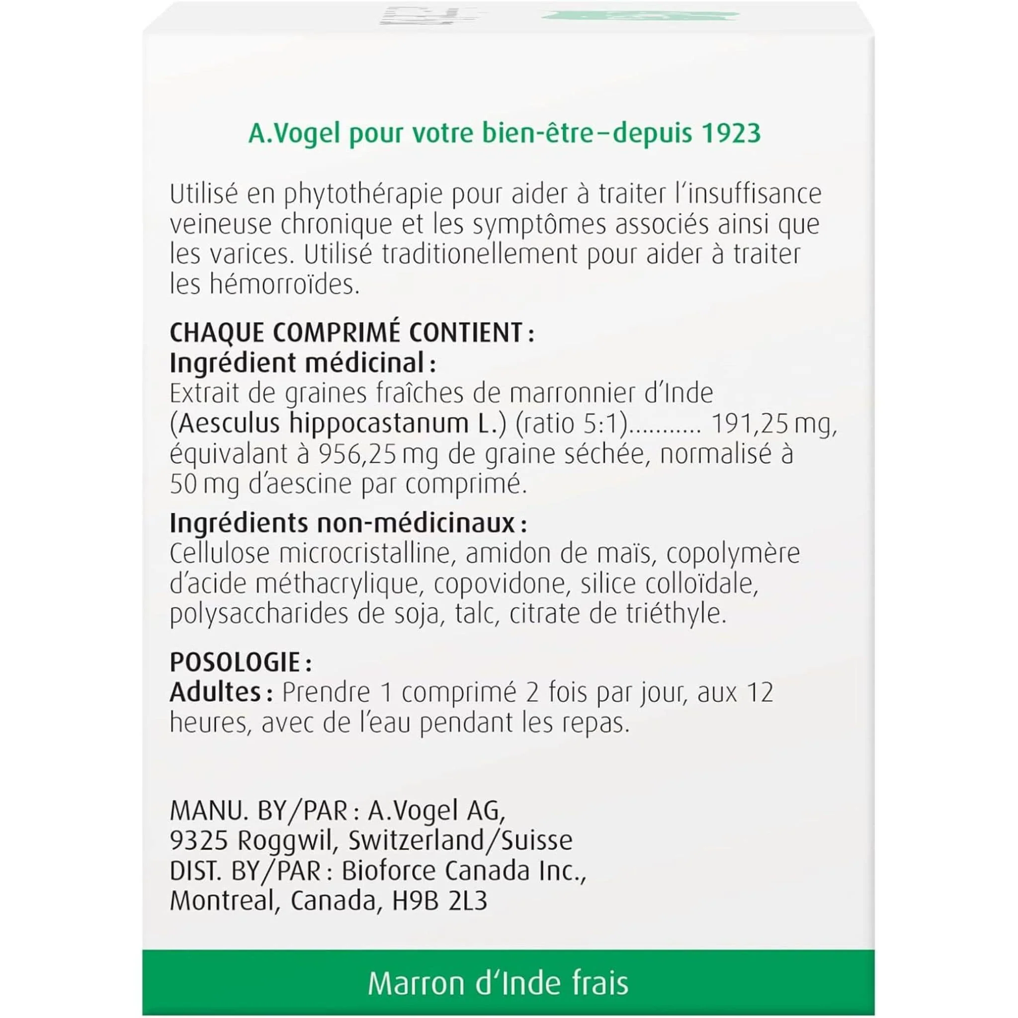 A. Vogel Venaforce Extra, Helps with hemorroids and varicose veins, 30 Tablets - Image 4