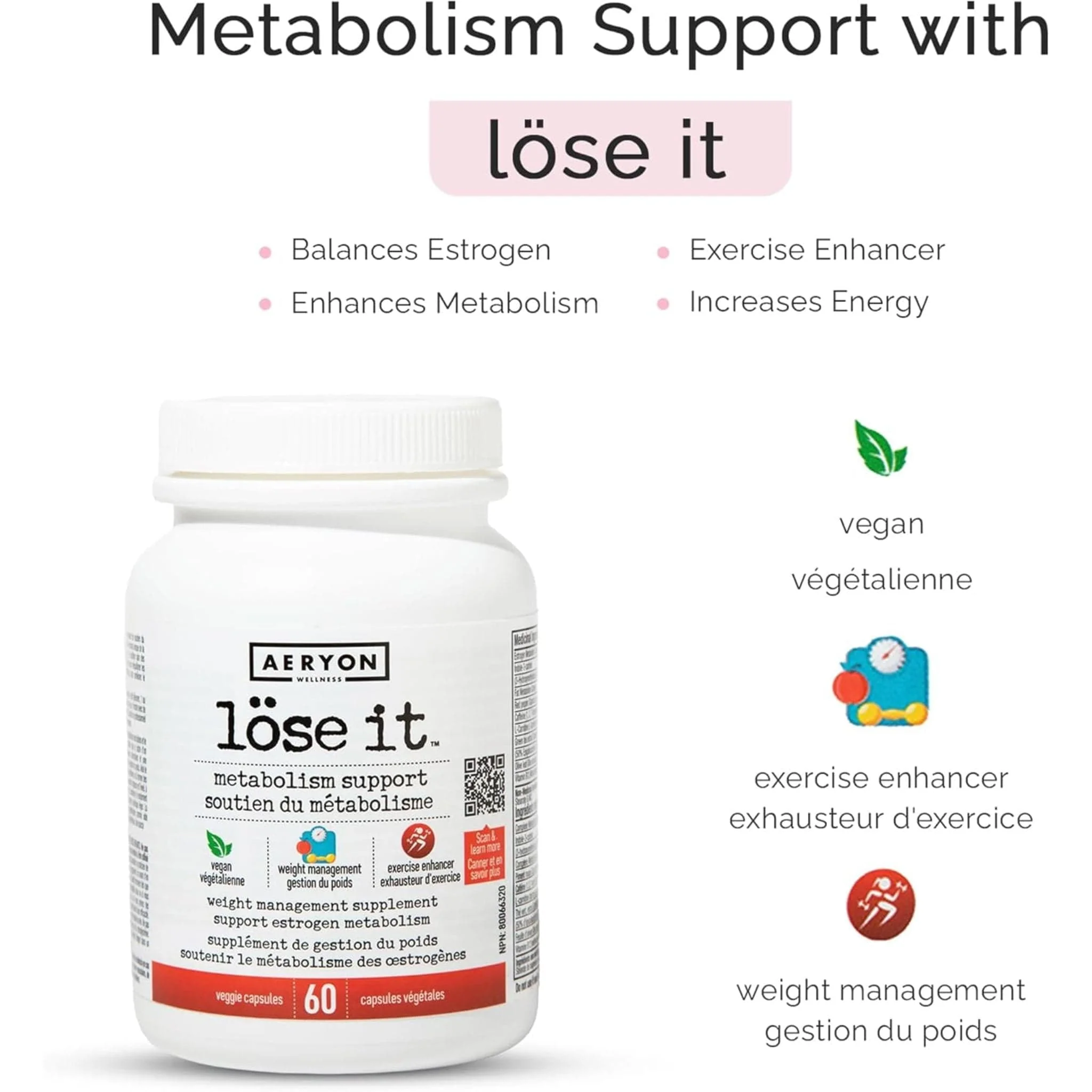 Aeryon Wellness Lose It, 60 Capsules - Image 4