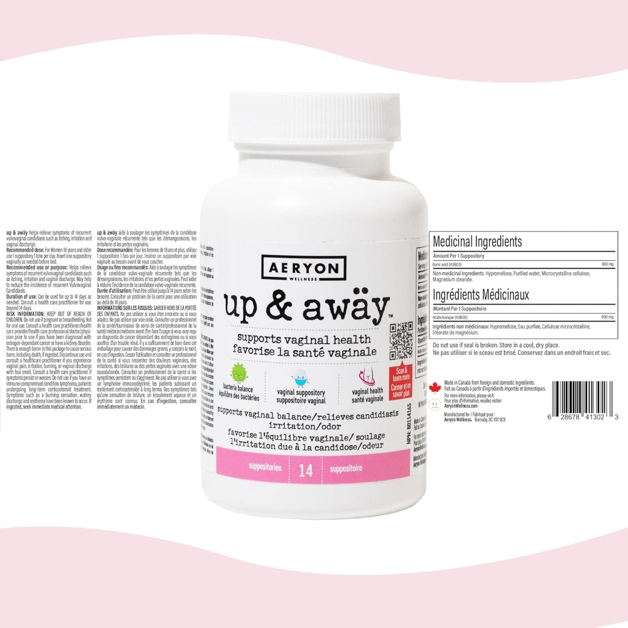 Aeryon Wellness Up & Away, Boric Acid For Vaginal Support - Image 9
