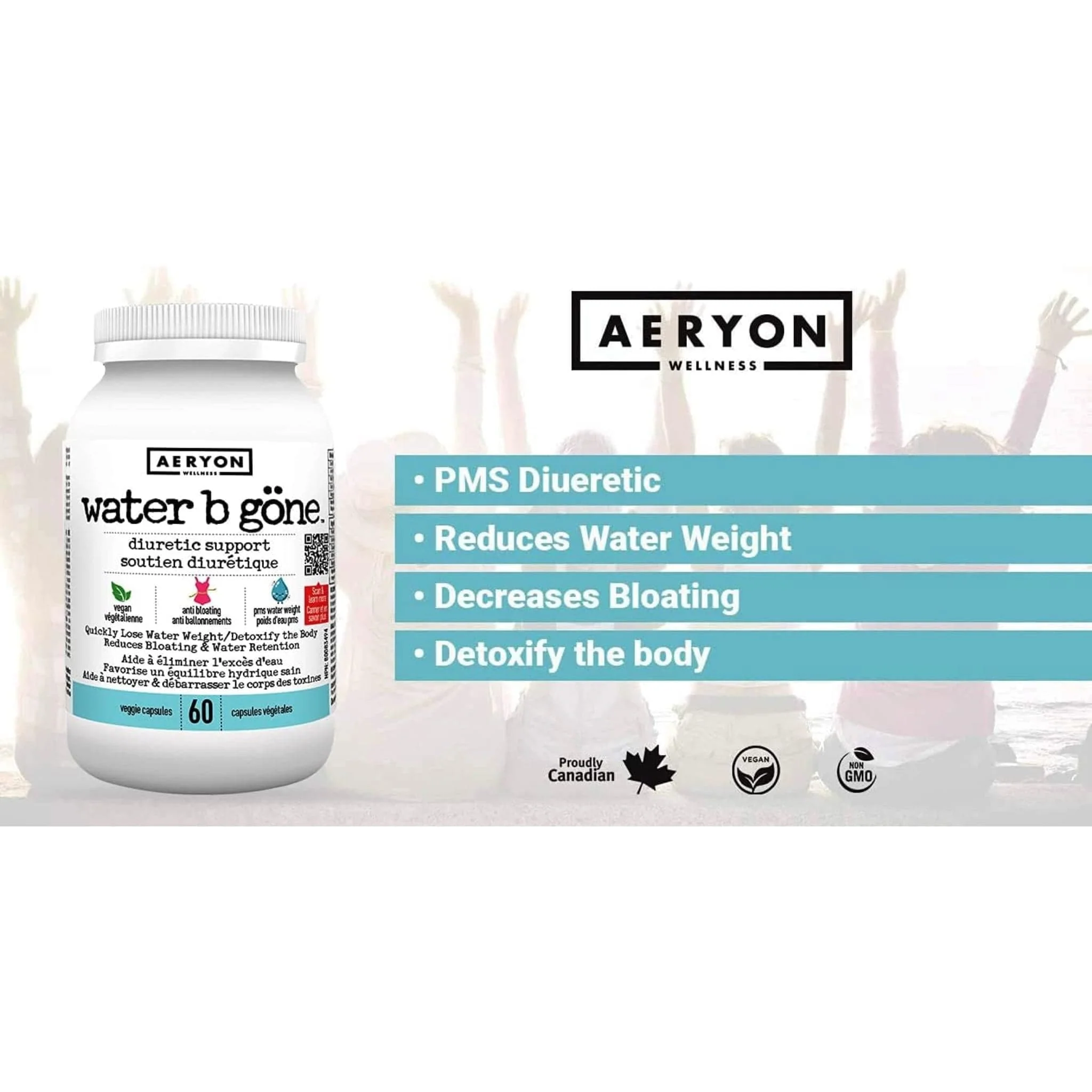 Aeryon Wellness Water B Gone, 60 Capsules - Image 5