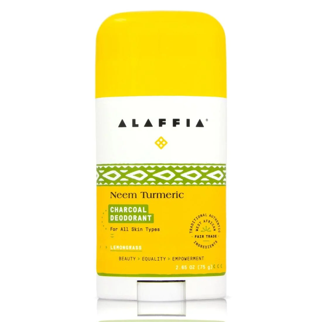 Alaffia Neem Turmeric Charcoal Deodorant, 75g - Image 2