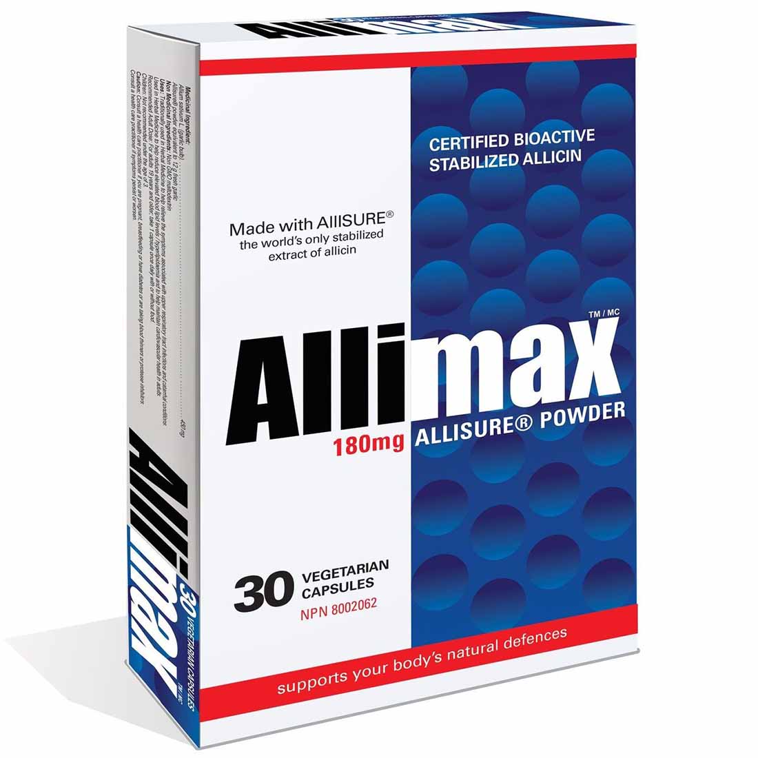 Allimax 180mg Stabilized Allicin, Certified Bioactive Fresh, Raw Garlic, Optimized Immune System Support - Image 2
