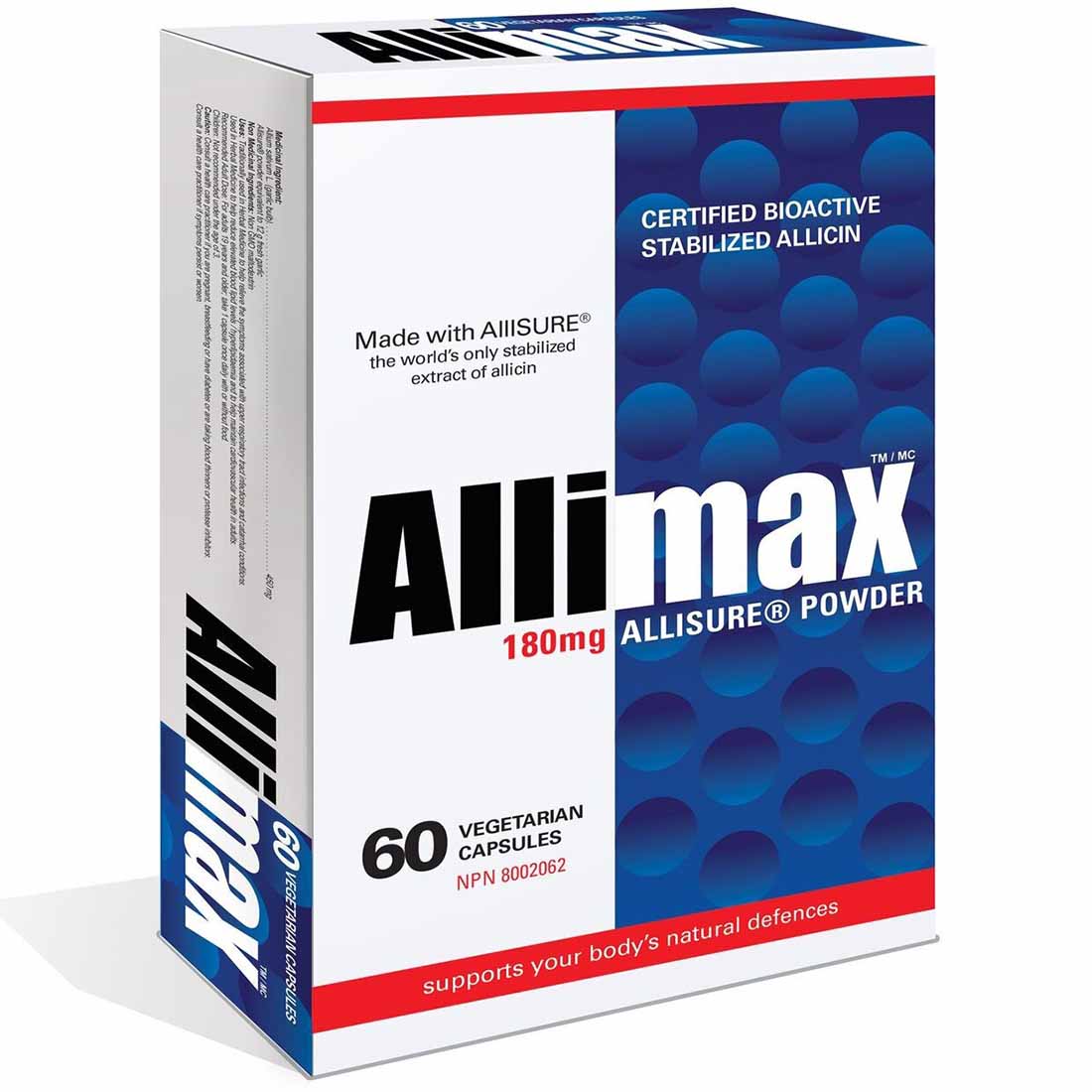 Allimax 180mg Stabilized Allicin, Certified Bioactive Fresh, Raw Garlic, Optimized Immune System Support - Image 3