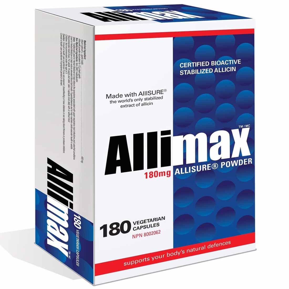 Allimax 180mg Stabilized Allicin, Certified Bioactive Fresh, Raw Garlic, Optimized Immune System Support - Image 5