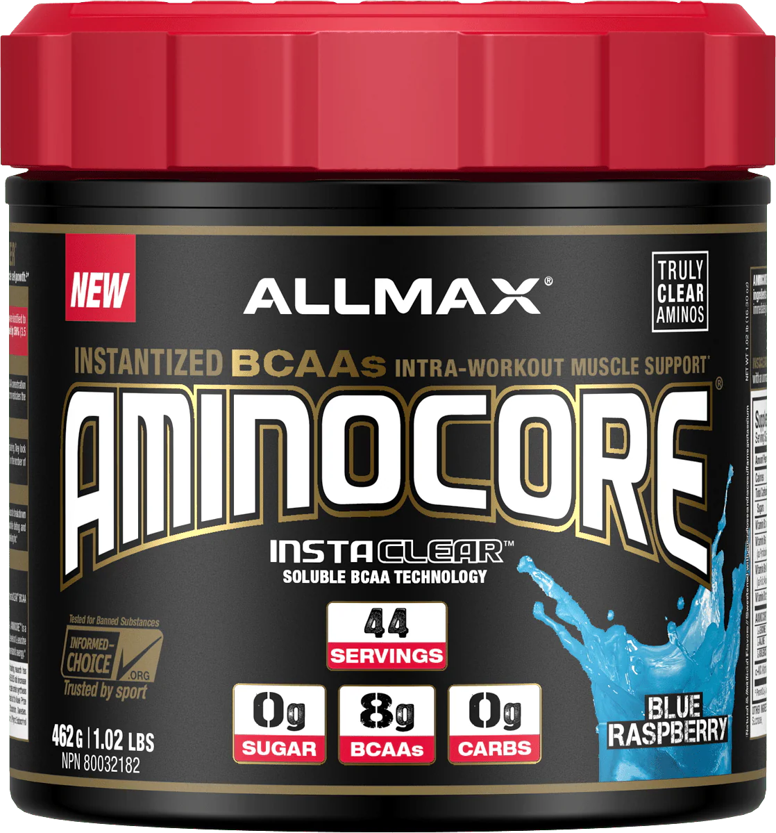 Allmax Aminocore BCAA Powder, Instantized Clear Amino Muscle Support CLEARANCE 50% Off Final Sale - Image 2