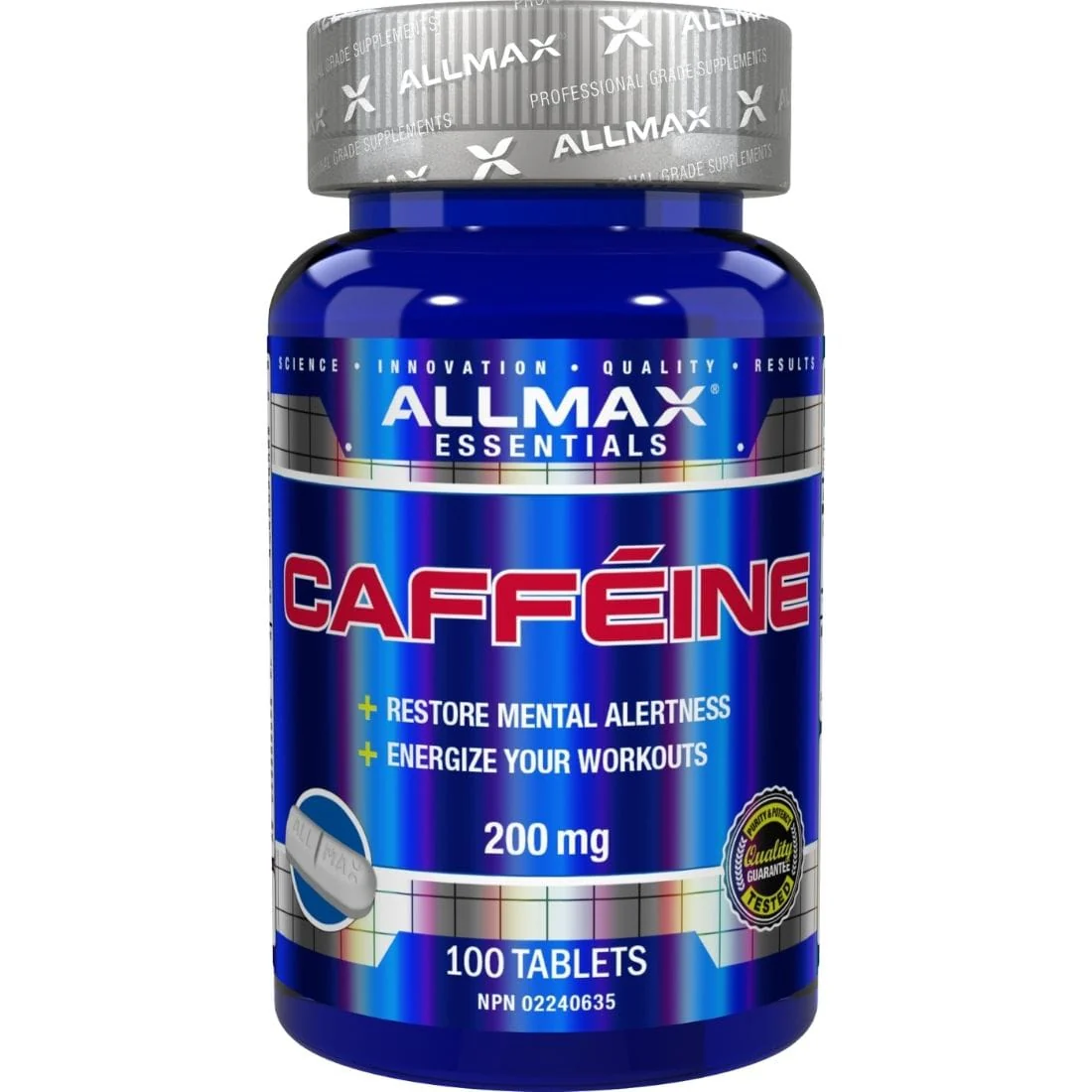 Allmax Caffeine, 200mg