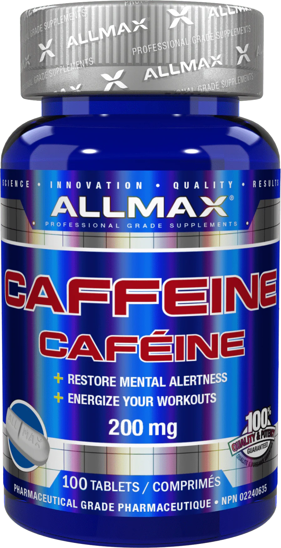 Allmax Caffeine, 200mg - Image 3
