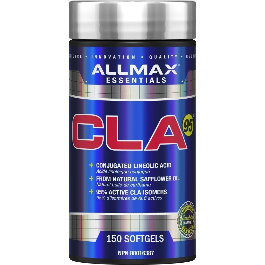 Allmax CLA 95,  95% Active CLA Isomers, CLA 1000mg, 150 Softgels - Image 3