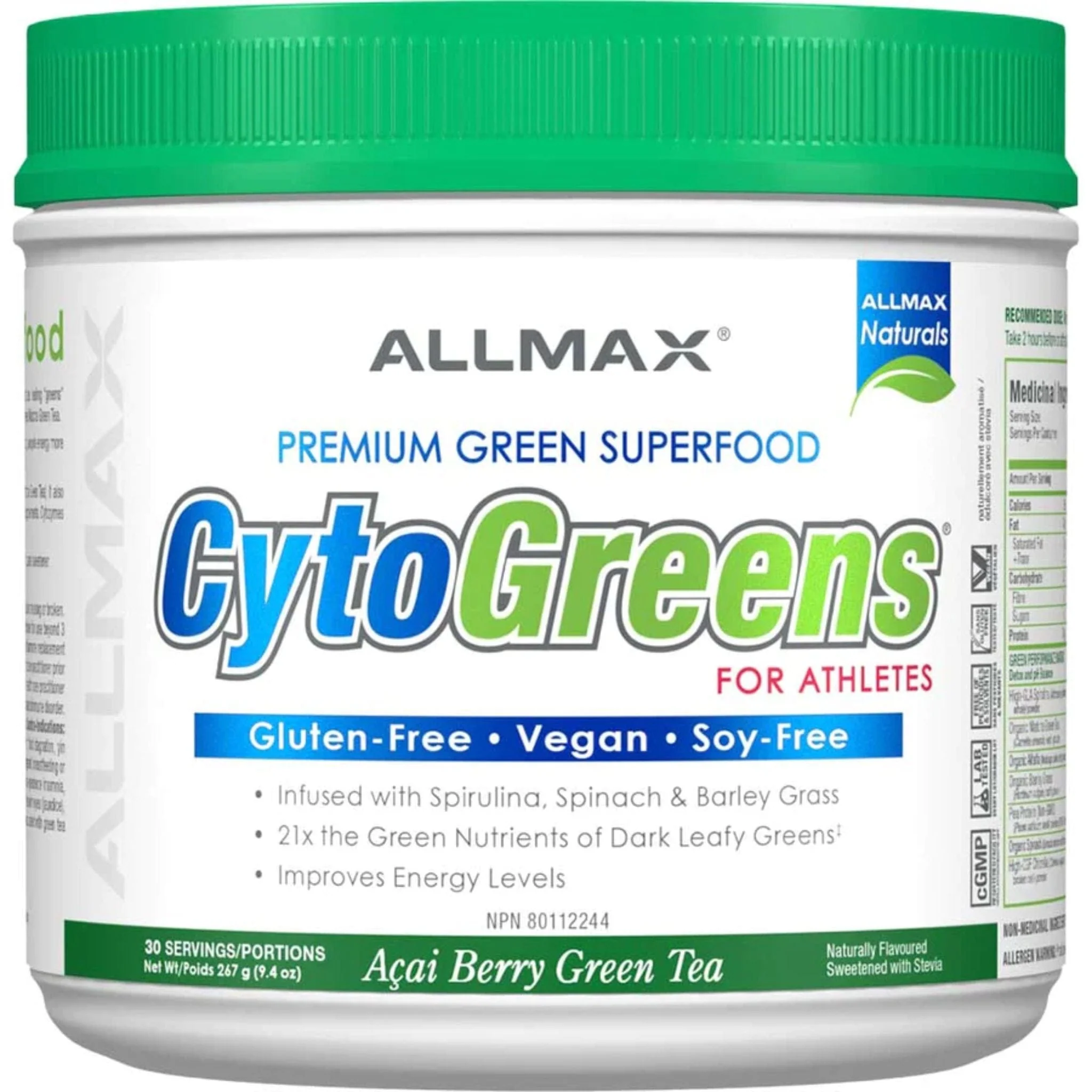 Allmax CytoGreens Greens Powder and Superfood CLEARANCE Final Sale - Image 3