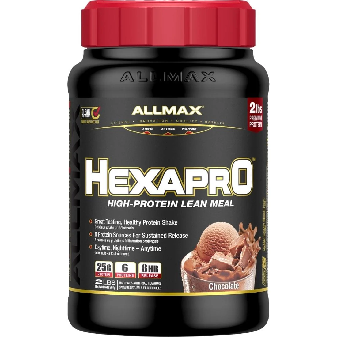 Allmax Hexapro Protein Shake, Meal Replacement Protein, High Protein Shake with BCAAs - Image 2