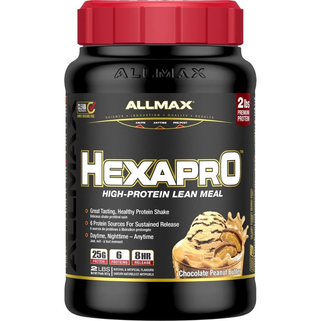 Allmax Hexapro Protein Shake, Meal Replacement Protein, High Protein Shake with BCAAs - Image 3