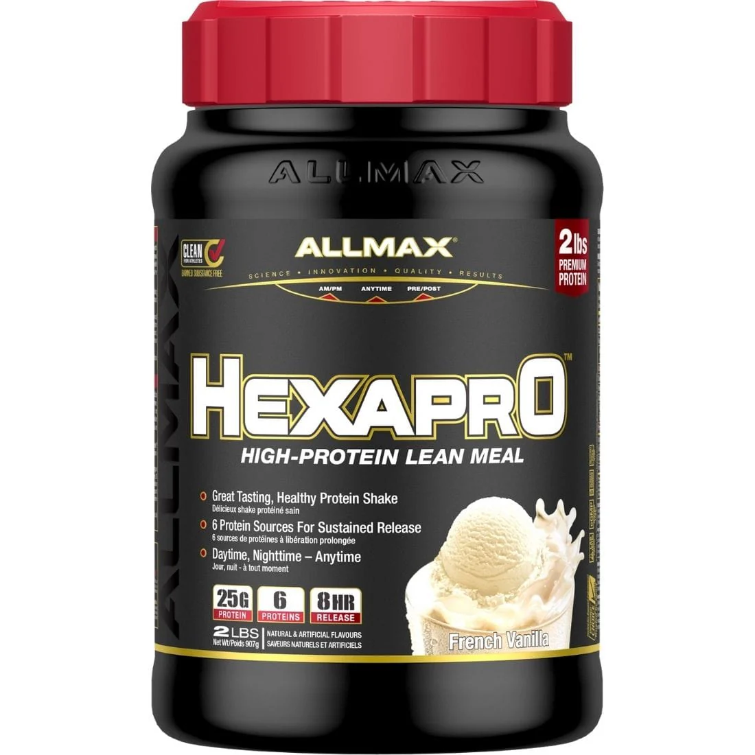 Allmax Hexapro Protein Shake, Meal Replacement Protein, High Protein Shake with BCAAs - Image 8