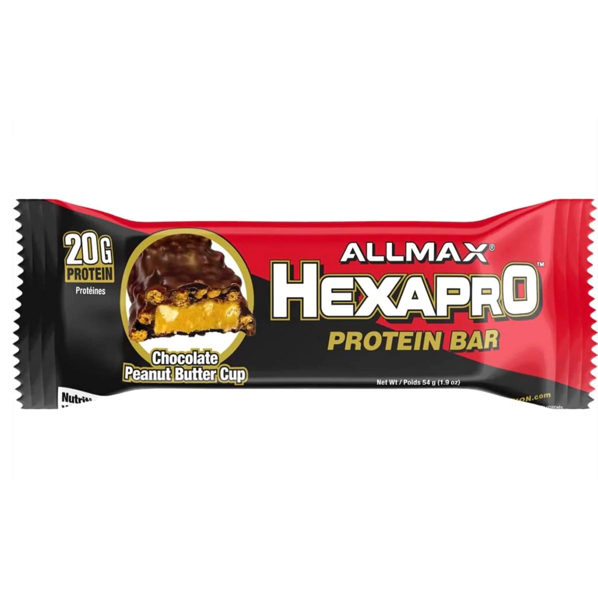 Allmax Hexapro Protein Bar, 12 x 54g, CLEARANCE 75% OFF, BEST BY APRIL 30, 2025 - Image 4