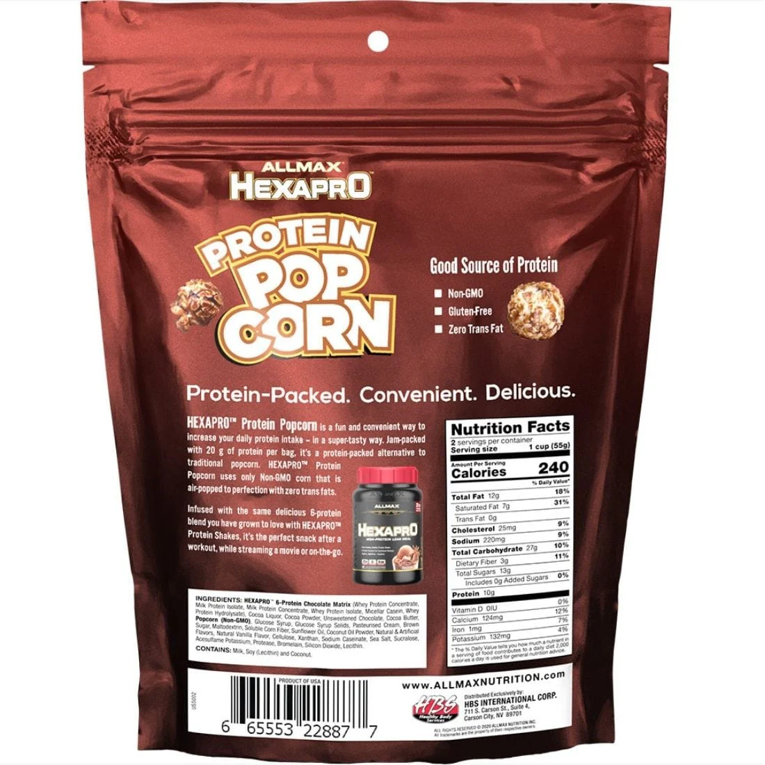 Allmax Hexapro Protein Popcorn - Image 2
