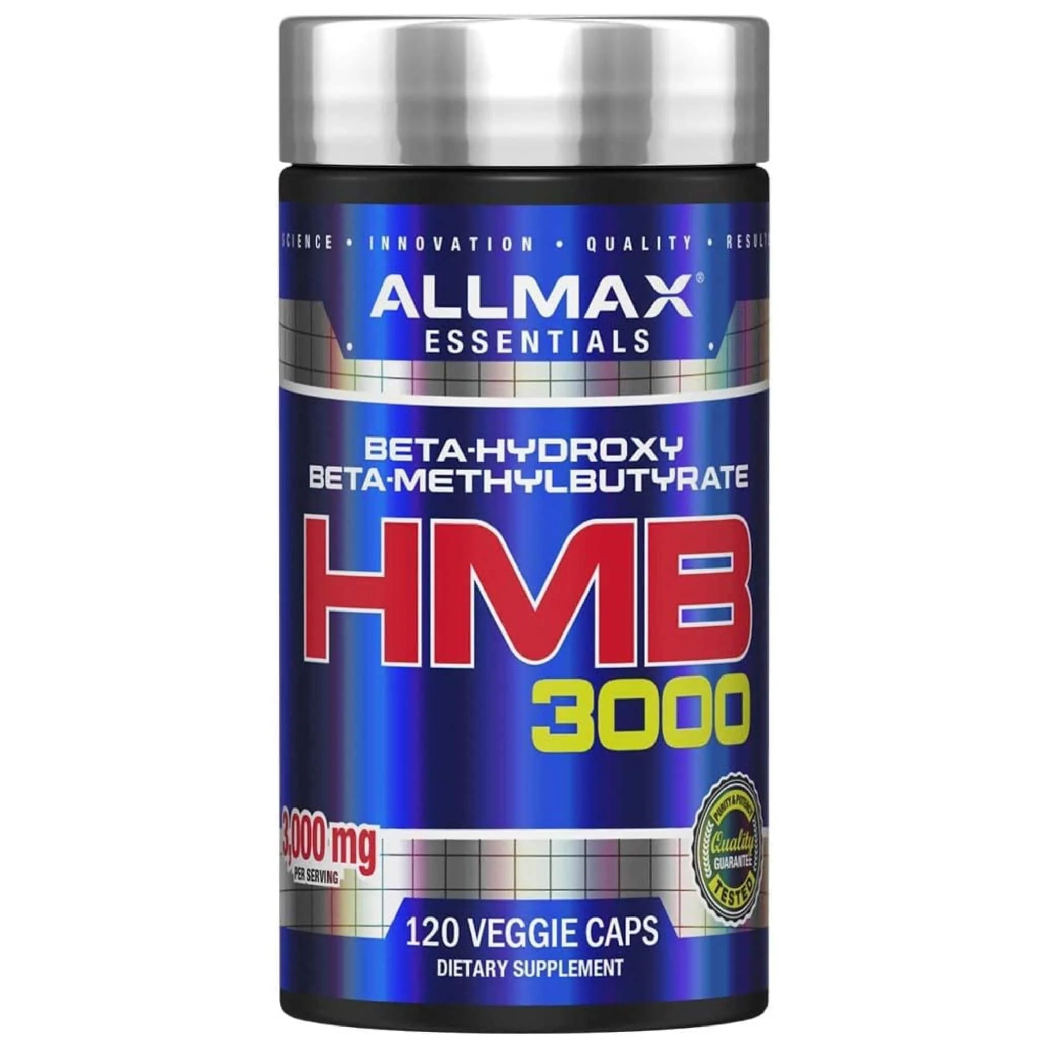 Allmax HMB 3000, Beta Hydroxy Beta-Methylbutyrate 3000 mg, 120 Vegetable Capsules