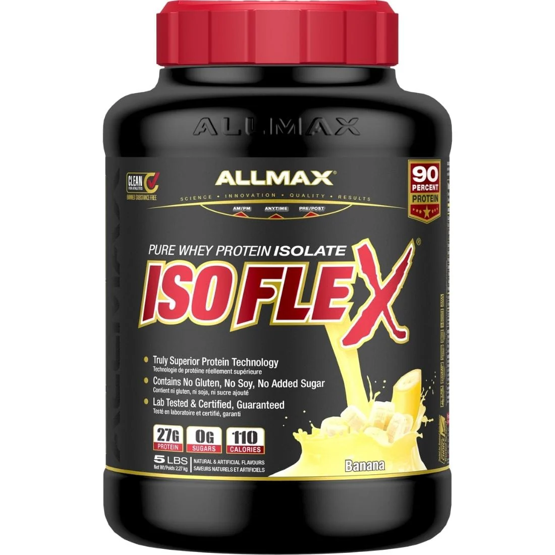 Allmax Isoflex Pure Whey Isolate Protein Powder, Gluten-Free, No added Sugar CLEARANCE 75% Off Final Sale - Image 3