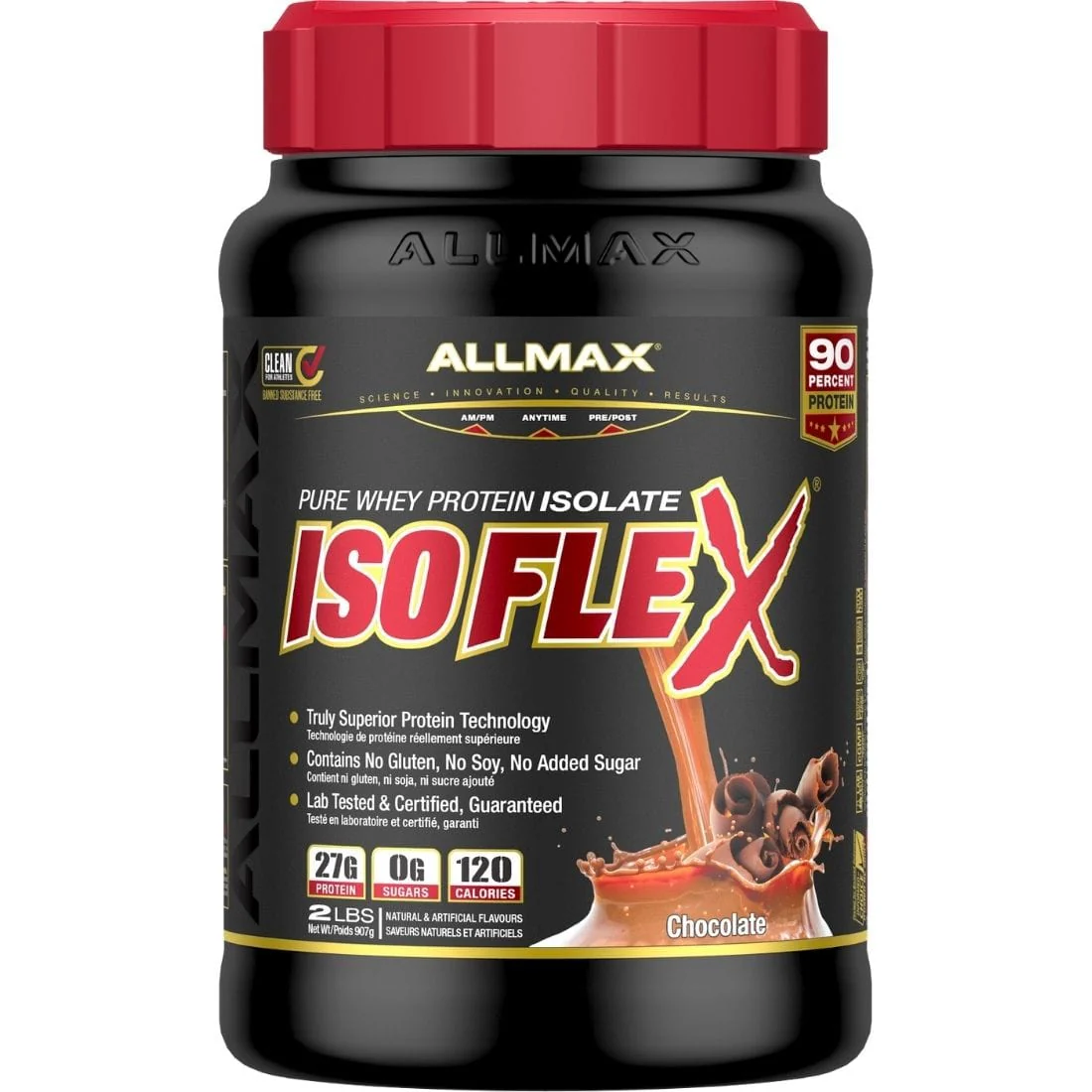 Allmax Isoflex Pure Whey Isolate Protein Powder, Gluten-Free, No added Sugar CLEARANCE 75% Off Final Sale - Image 6