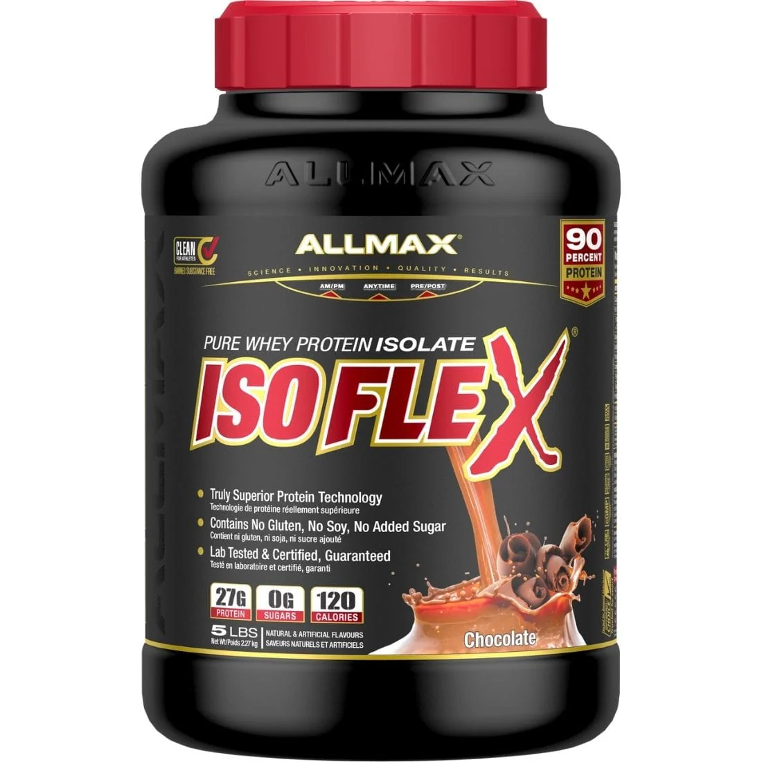 Allmax Isoflex Pure Whey Isolate Protein Powder, Gluten-Free, No added Sugar CLEARANCE 75% Off Final Sale - Image 7