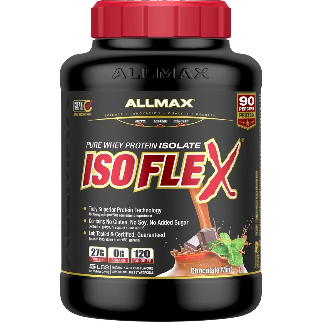 Allmax Isoflex Pure Whey Isolate Protein Powder, Gluten-Free, No added Sugar CLEARANCE 75% Off Final Sale - Image 9