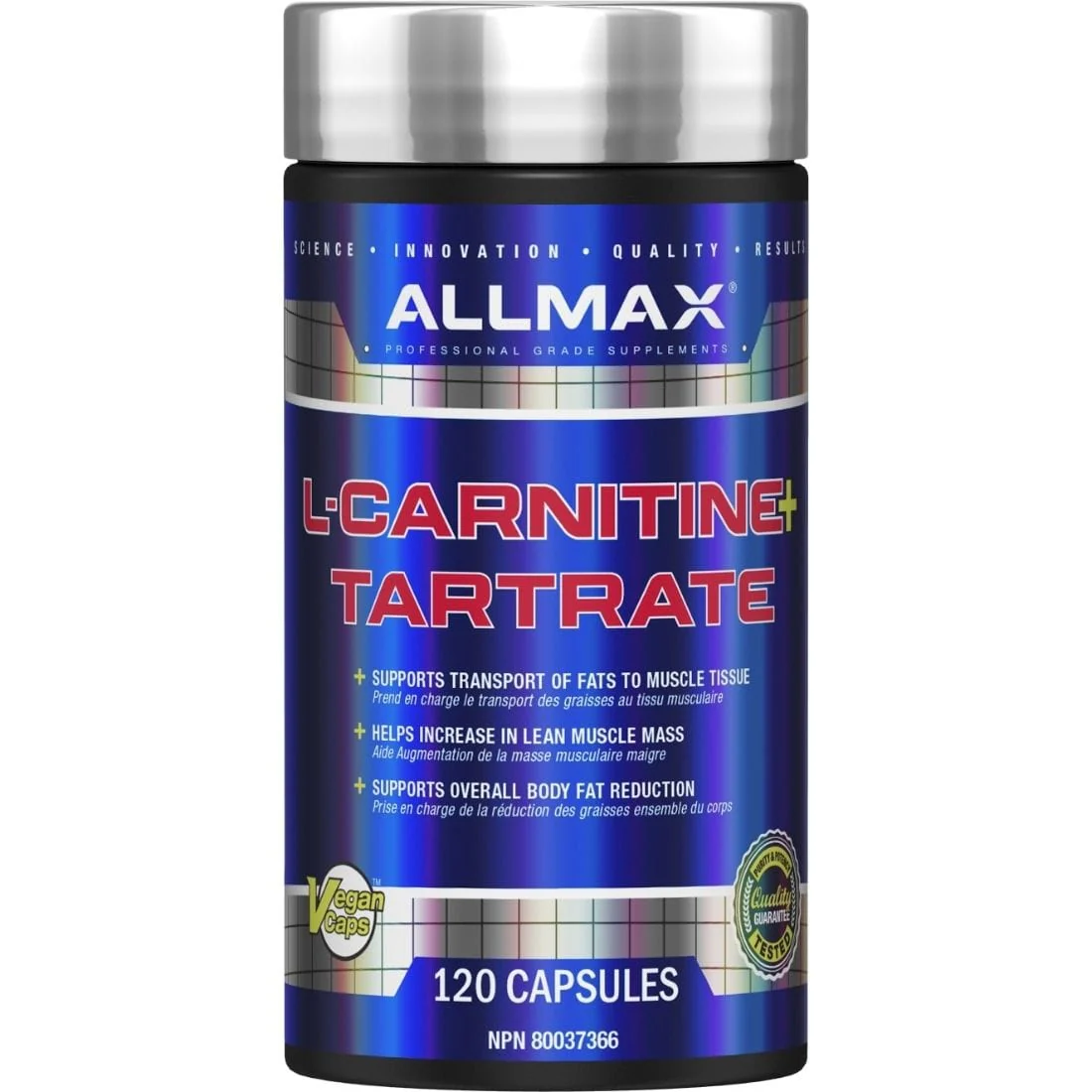 Allmax L-Carnitine, 120 Capsules