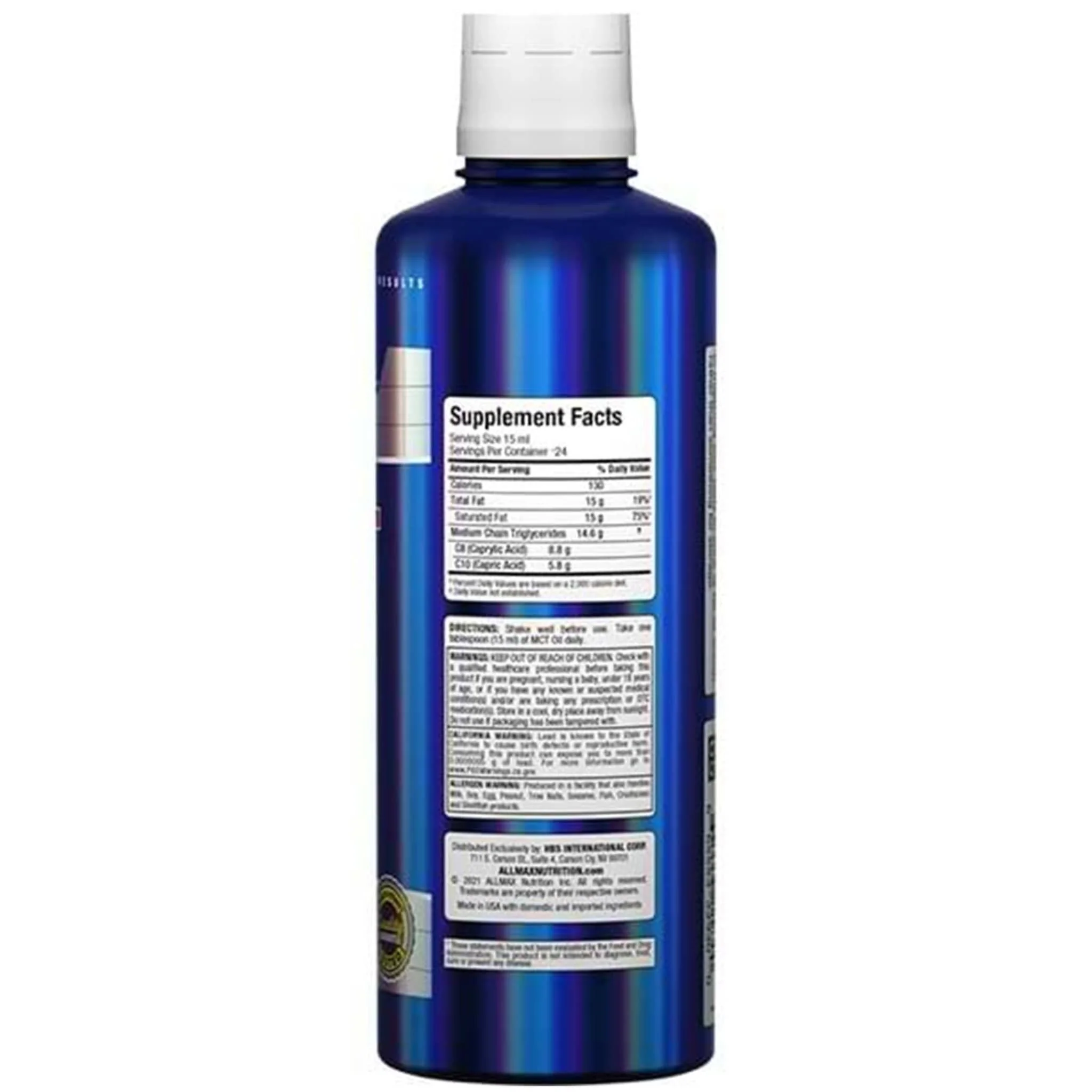 Allmax MCT Oil, 355ml - Image 2