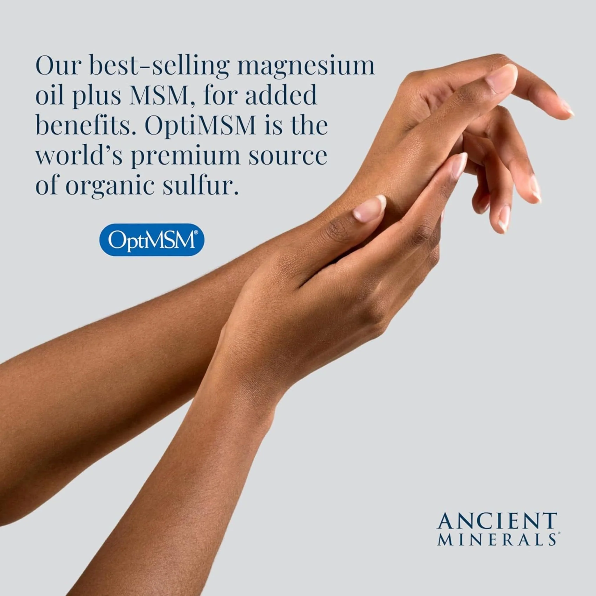 Ancient Minerals Magnesium Chloride Oil ULTRA with OptiMSM, Supports Muscle Recovery, Joint and Connective Tissue Health, 118ml-1L - Image 5