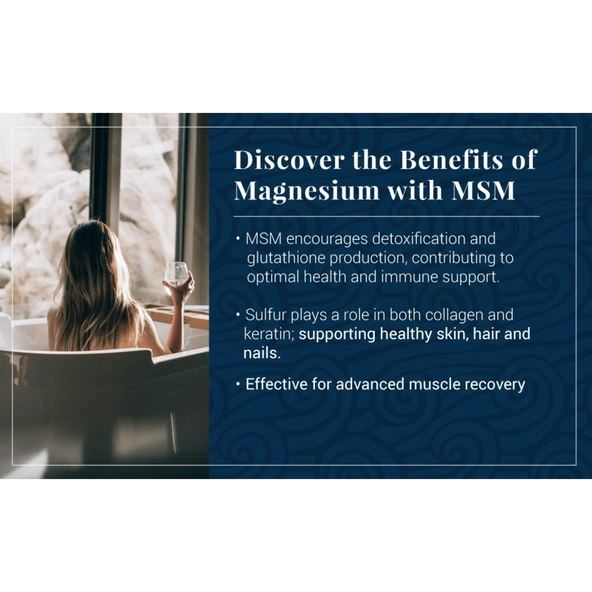 Ancient Minerals Magnesium Salt Bath Flakes ULTRA with OptiMSM, Supports Muscle Recovery, Detoxification and Skin Health, 750g - Image 3