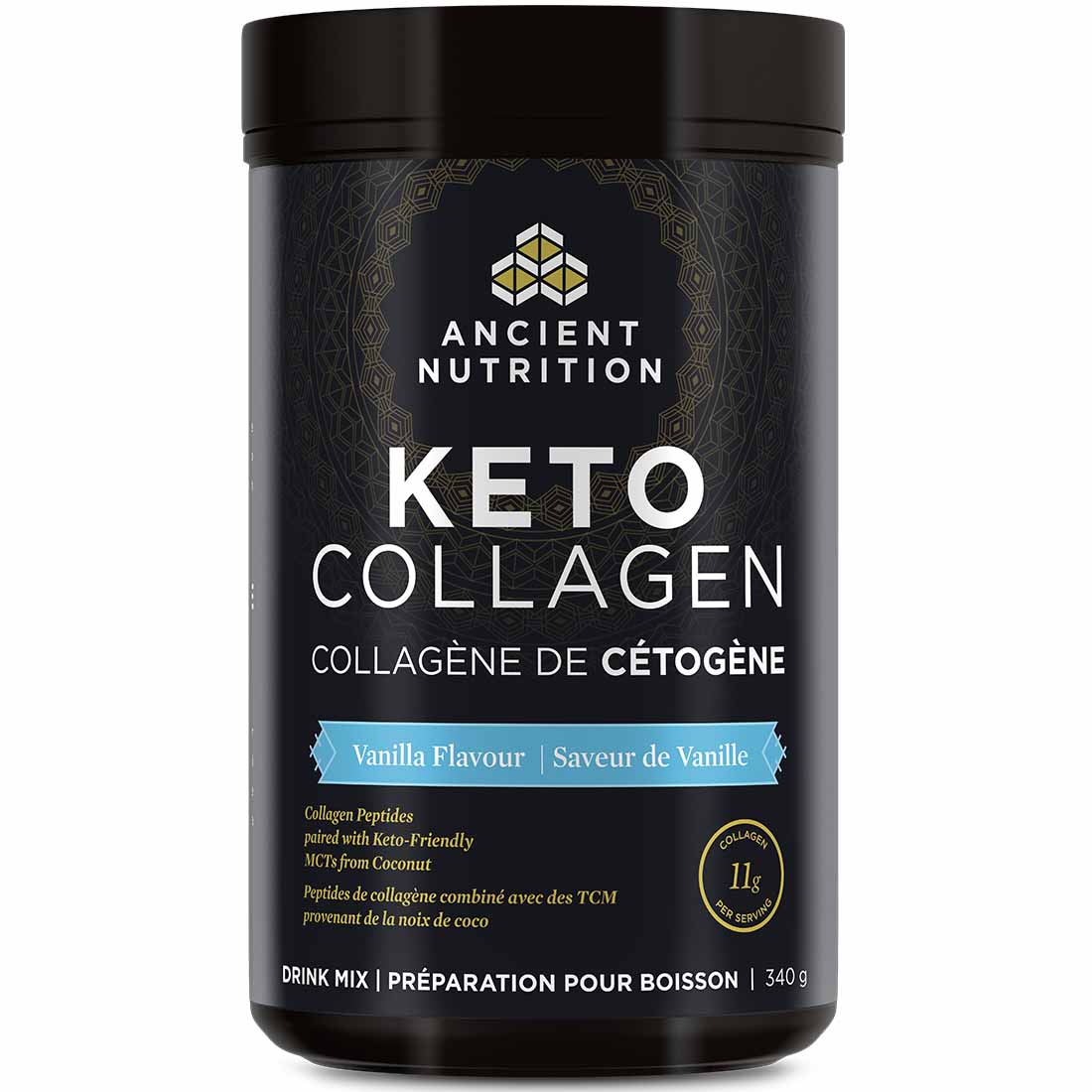 Ancient Nutrition Keto Collagen (Collagen Peptides with MCT Oil Powder) (324g to 374g) - Image 4
