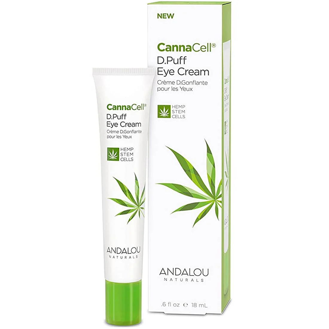 Andalou Naturals CannaCell D.Puff Eye Cream, 18ml