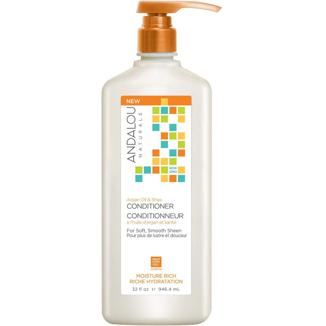 Andalou Naturals Moisture Rich Argan Oil and Shea Conditioner, 946ml