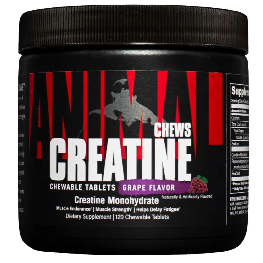 Animal Creatine Monohydrate Chews, 120 Chewable Tablets - Image 3