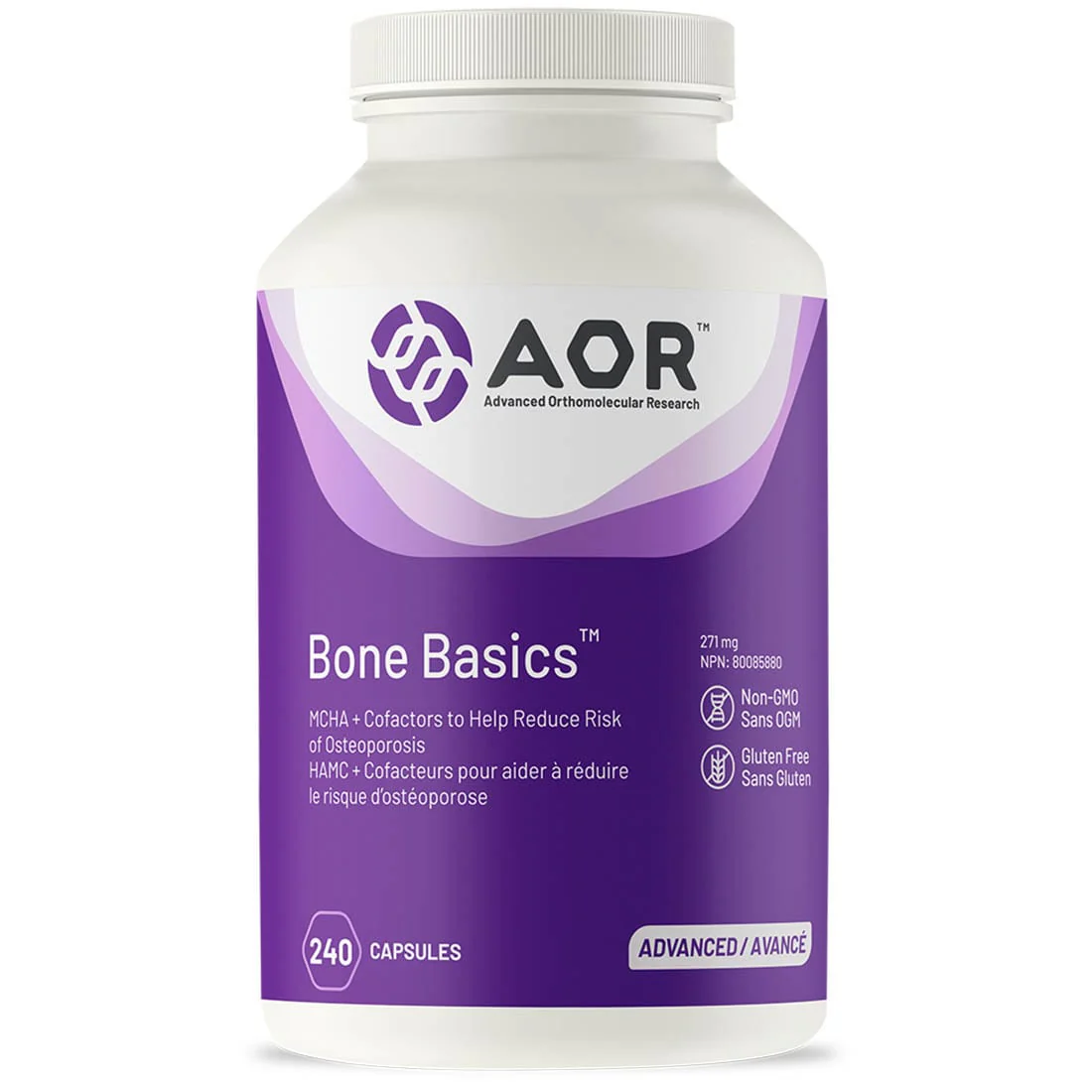AOR Bone Basics 271mg, Osteoporosis Support Premium Bone Building Formula - Image 3