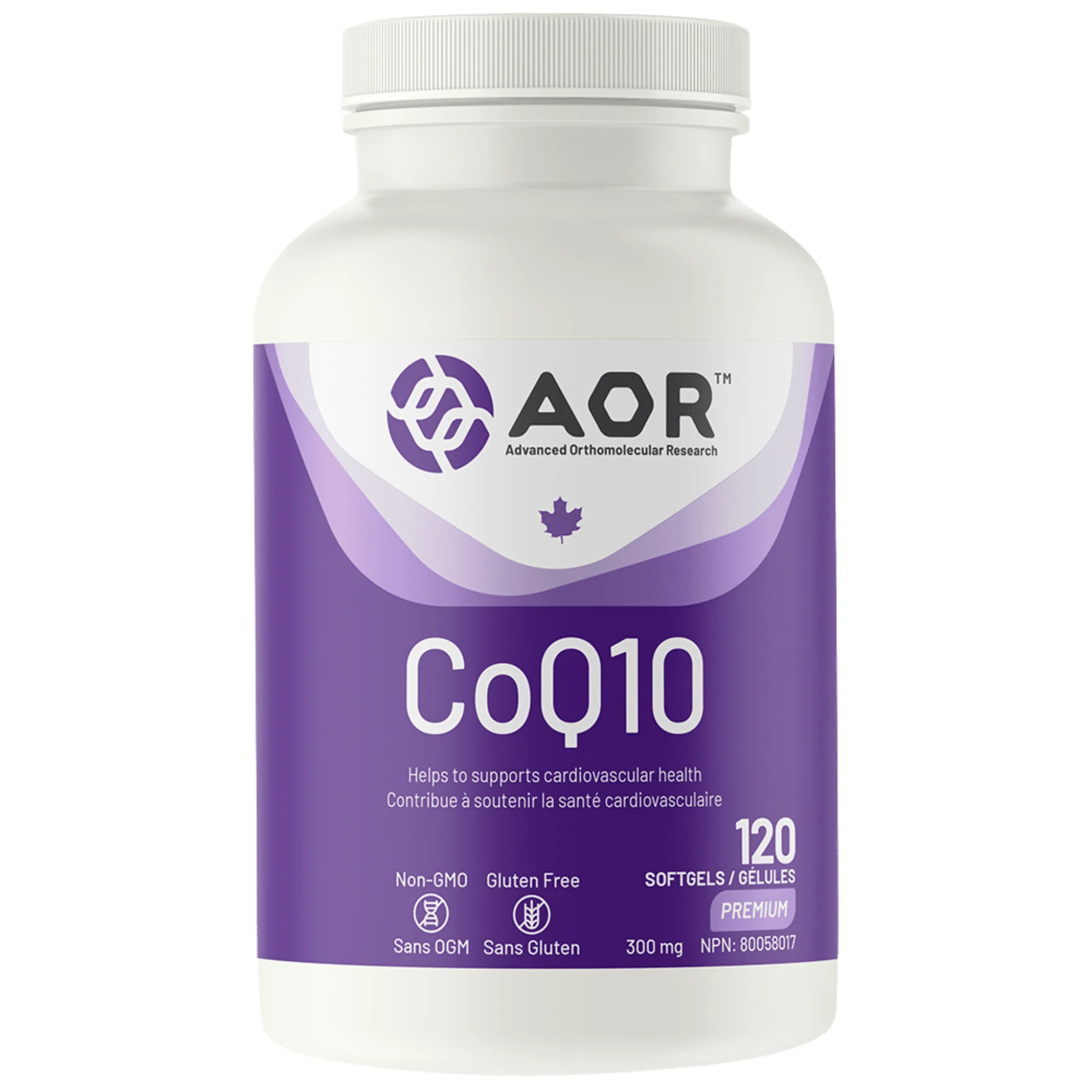 AOR CoQ10 300mg, 75% off Clearance Pricing, Expires 02/2026, 120 Softgels