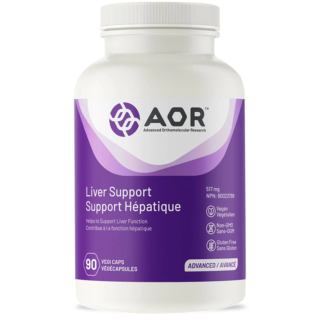 AOR Liver Support 517mg, Stimulates liver regeneration and detoxification