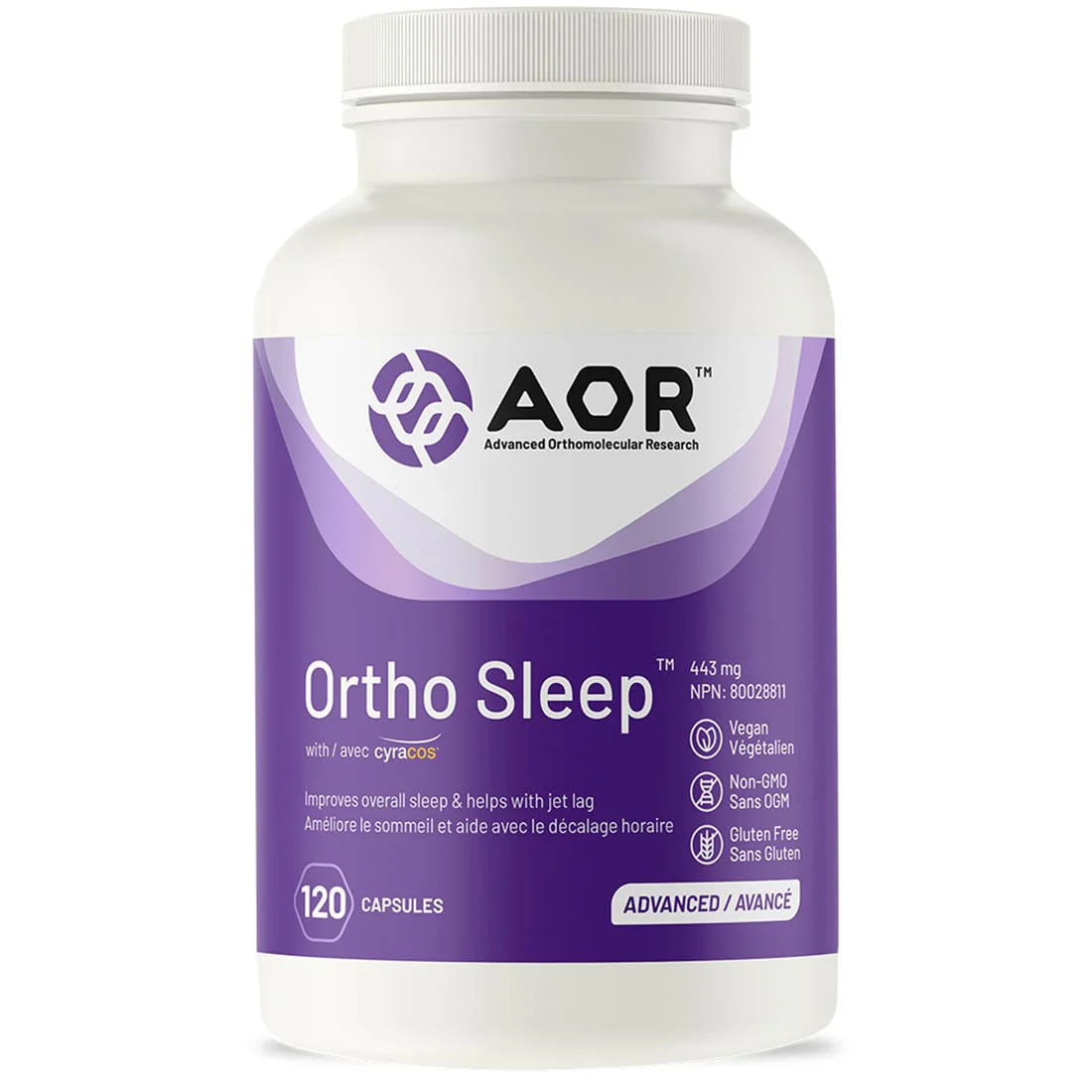 AOR Ortho-Sleep 443mg, Advanced Sleep Aid Pills, Promotes relaxation and reduces anxiety, Restores restful sleep patterns - Image 2
