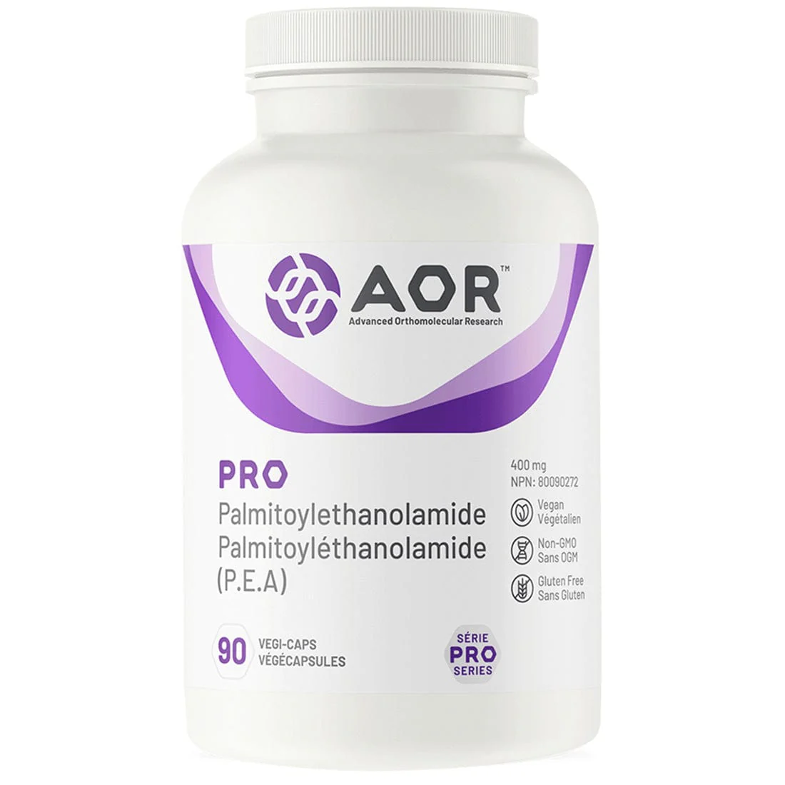 AOR Pro Palmitoylethanolamide (PEA), 90 Vegi-caps