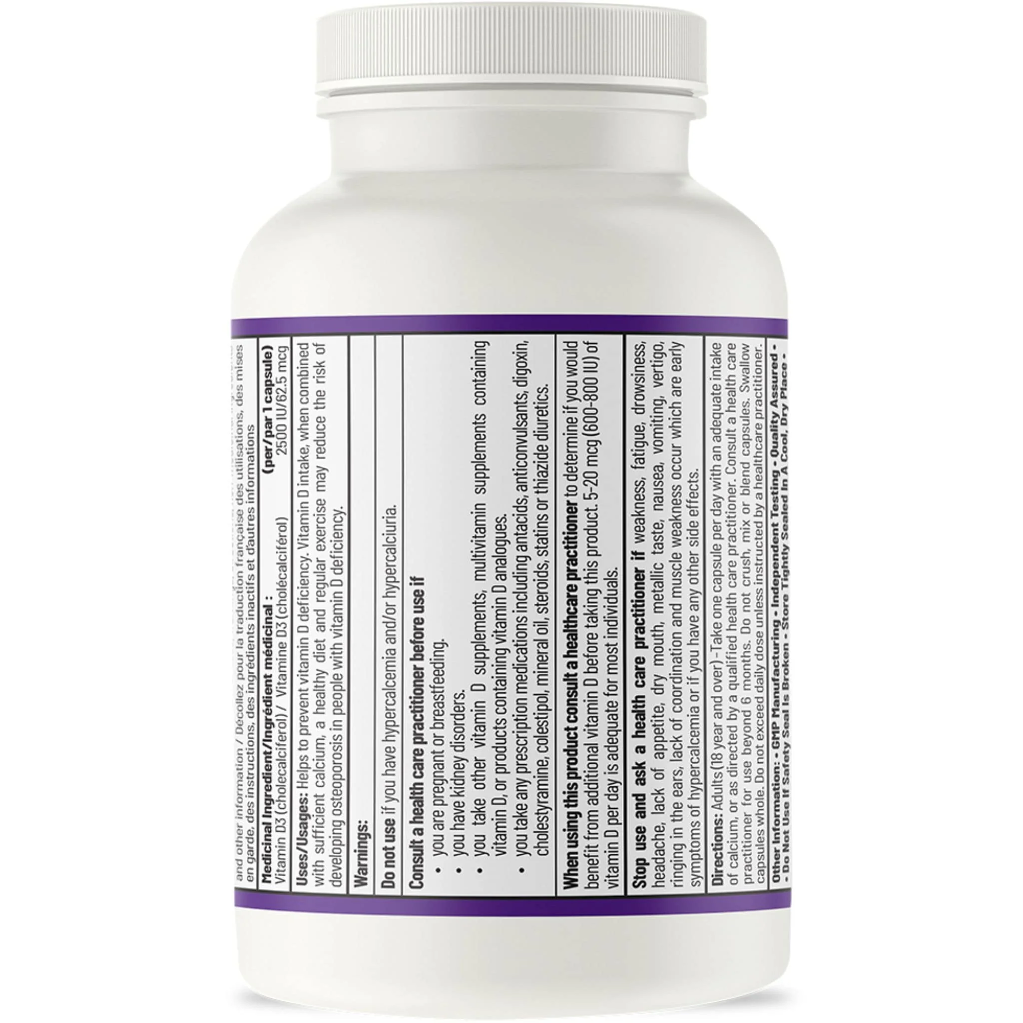AOR Vitamin D3 2500IU, 60-120 Vegetable Capsules - Image 5