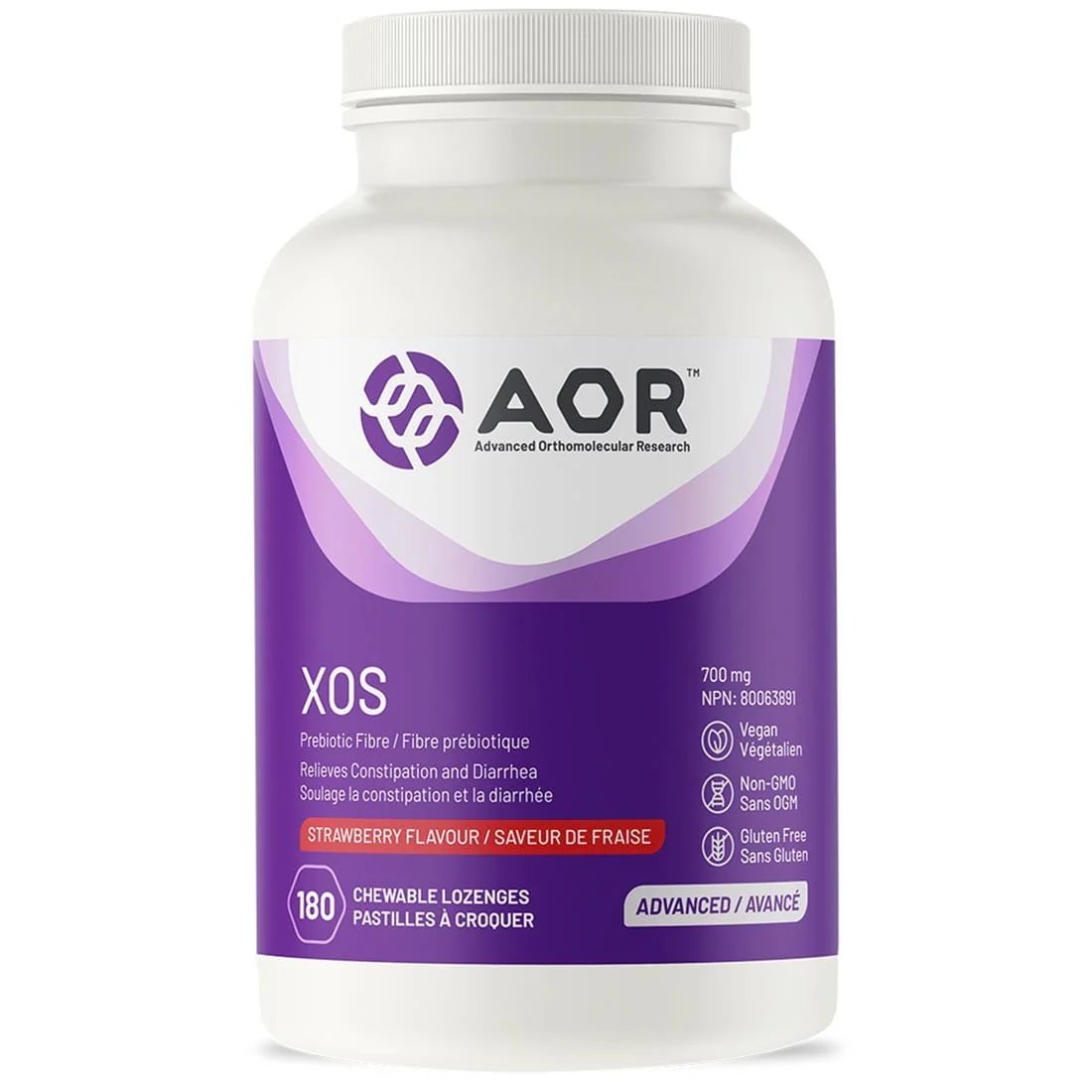 AOR XOS Soluble Prebiotic Fibre, 180 Lozenges