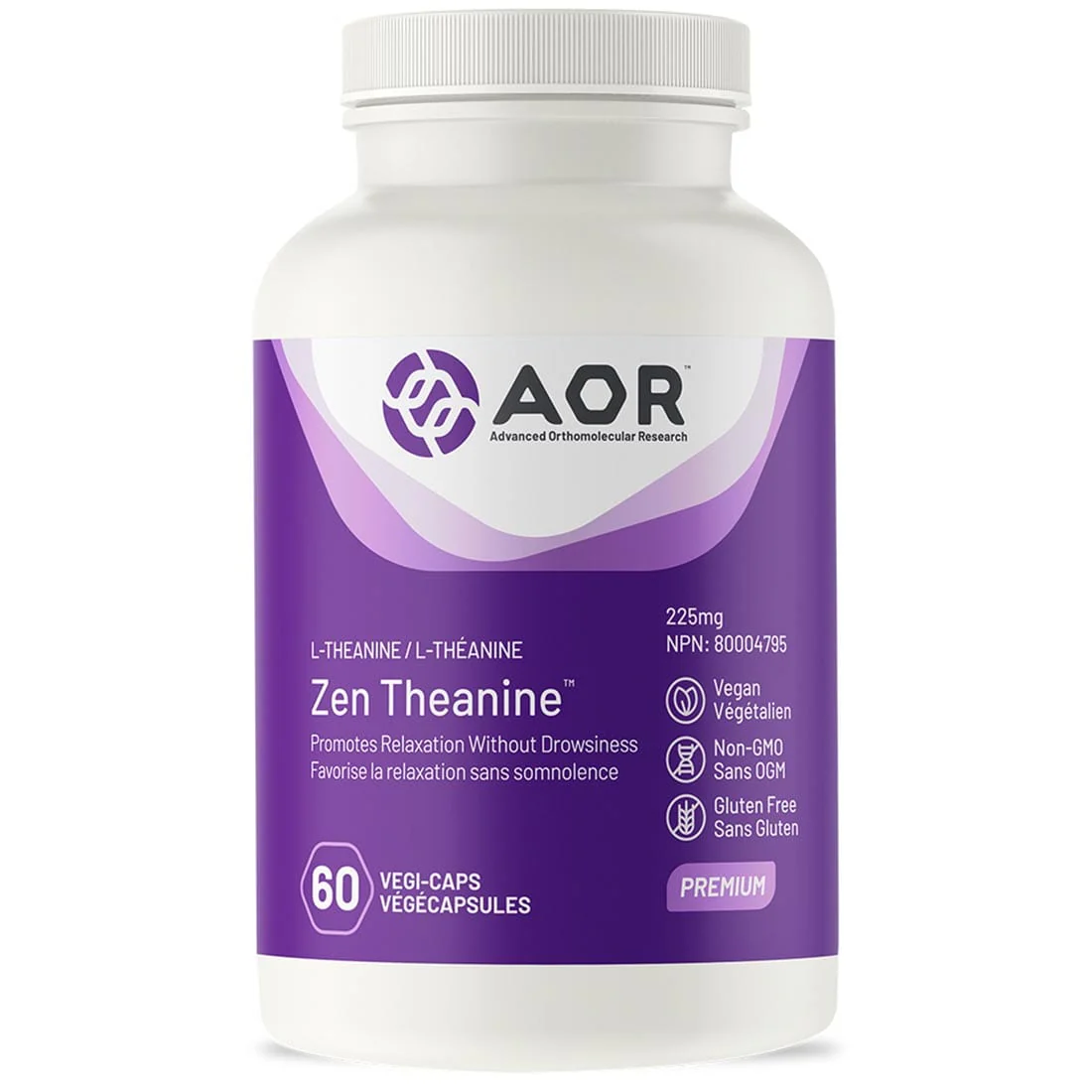 AOR Zen Theanine 225mg L-Theanine