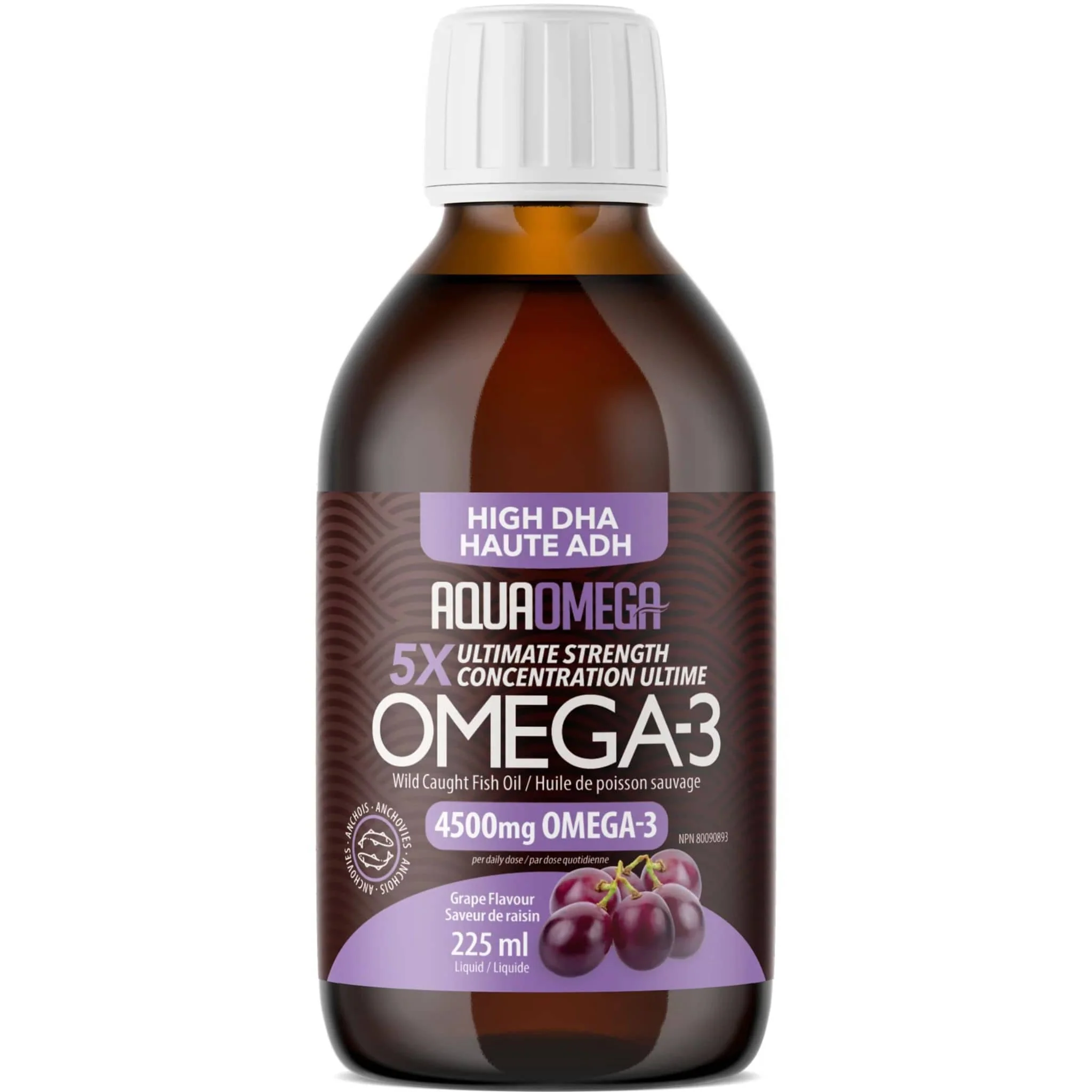 AquaOmega High DHA Omega 3 Fish Oil, 5X Extra Strength Liquid Fish Oil - Image 16