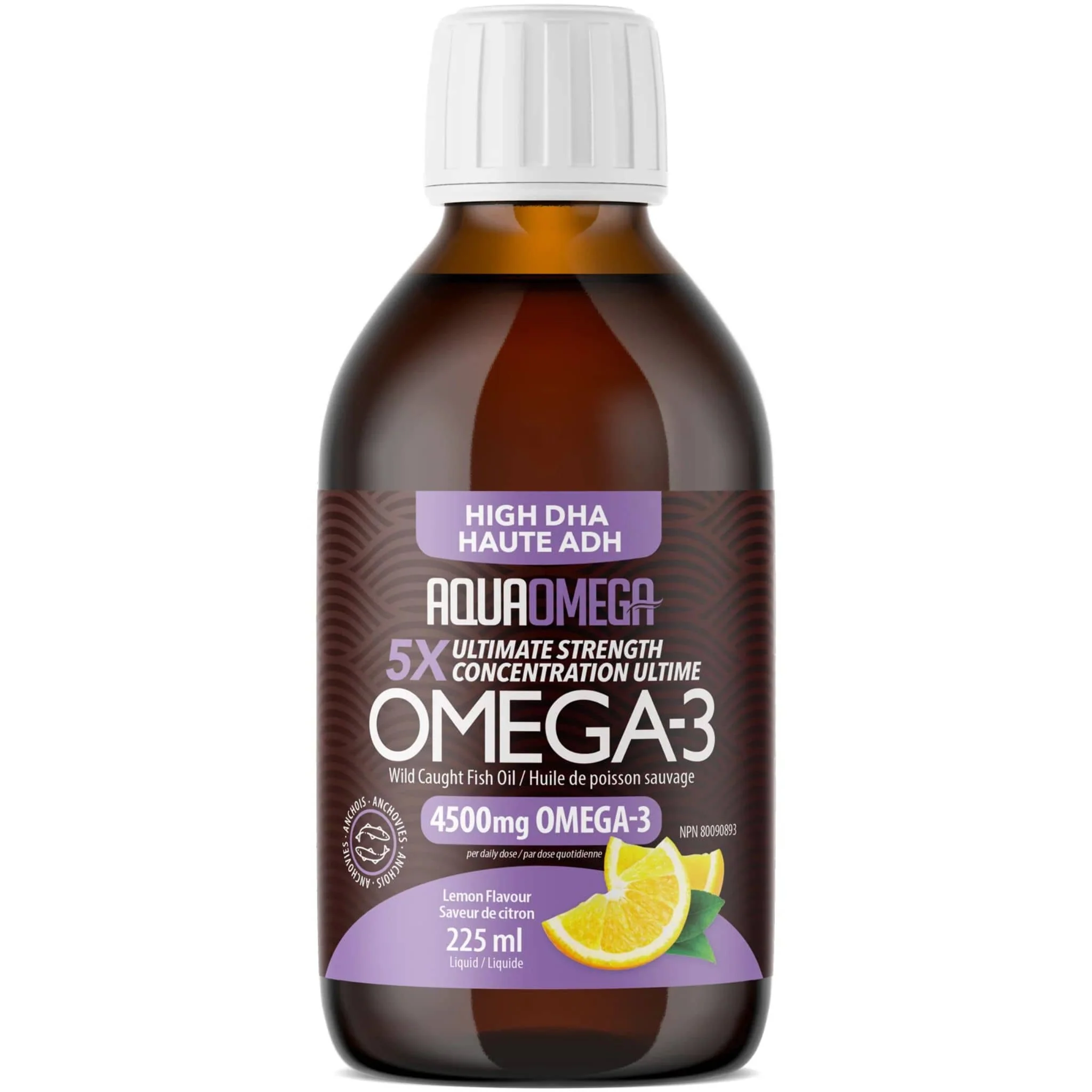 AquaOmega High DHA Omega 3 Fish Oil, 5X Extra Strength Liquid Fish Oil - Image 6