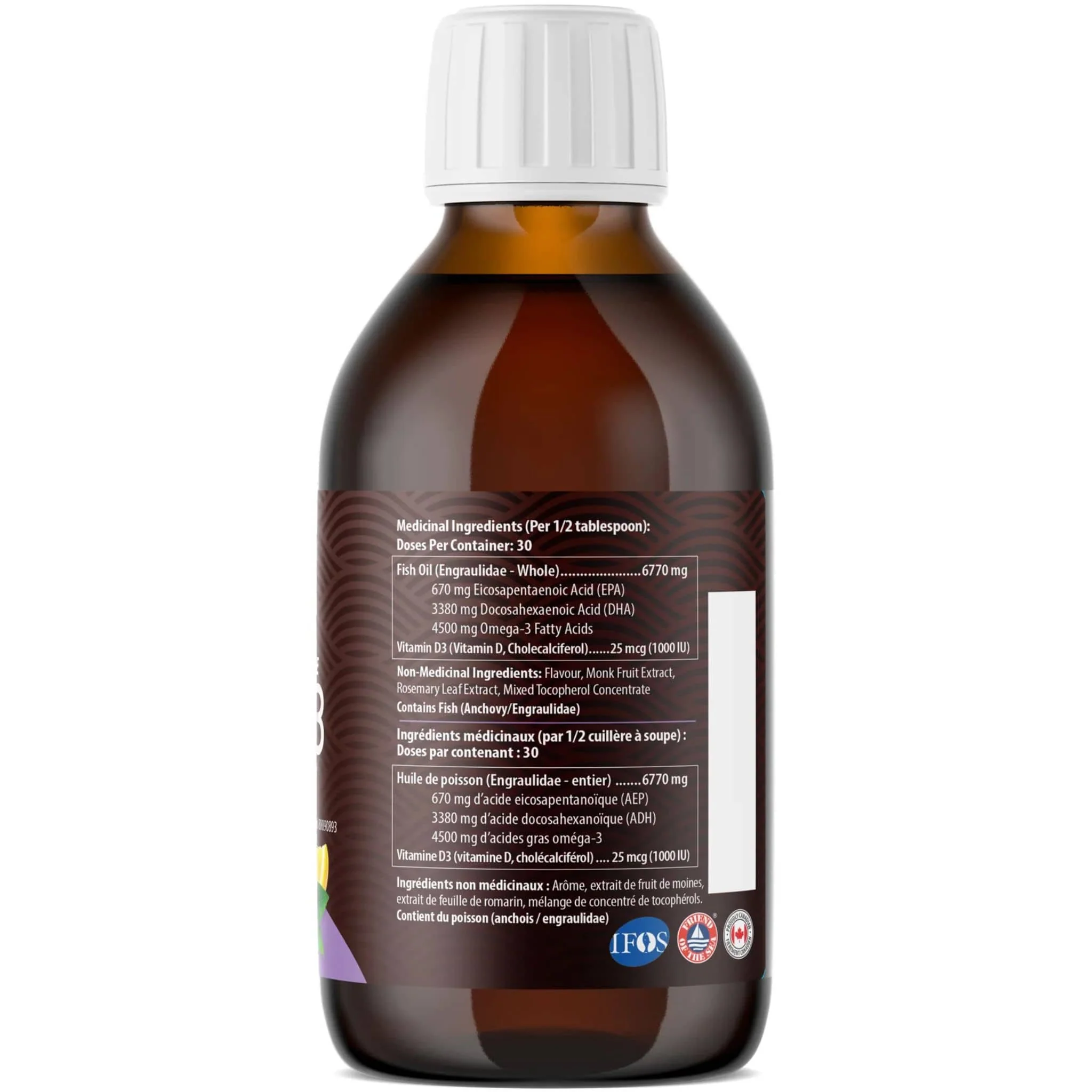 AquaOmega High DHA Omega 3 Fish Oil, 5X Extra Strength Liquid Fish Oil - Image 7